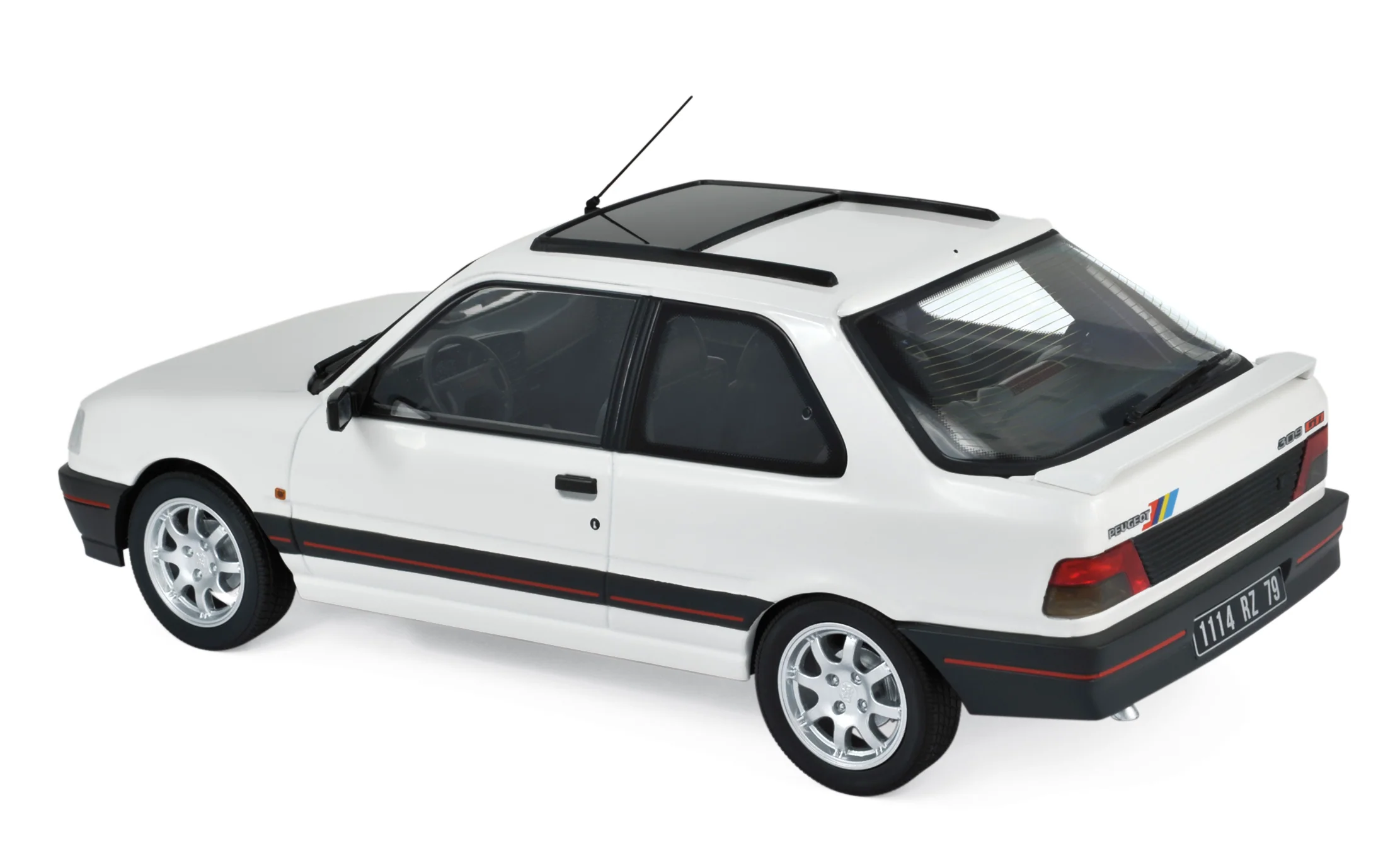 Peugeot 309 GTi 1990 Blanc et PTS deco 1/18 - 100pcs - Image 2