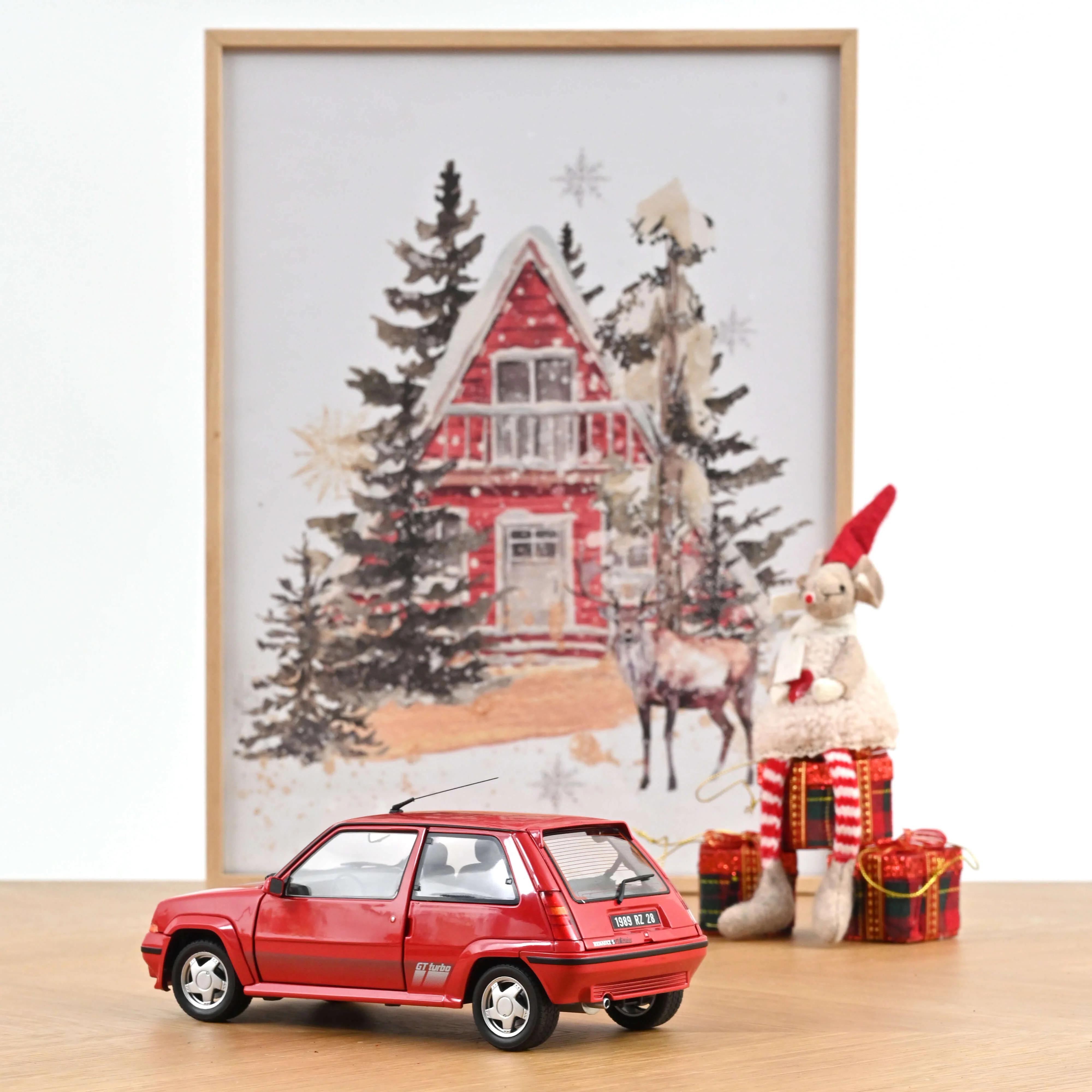 Renault SuperCinq GT Turbo Ph II 1989 Rouge 1/18 - Image 3