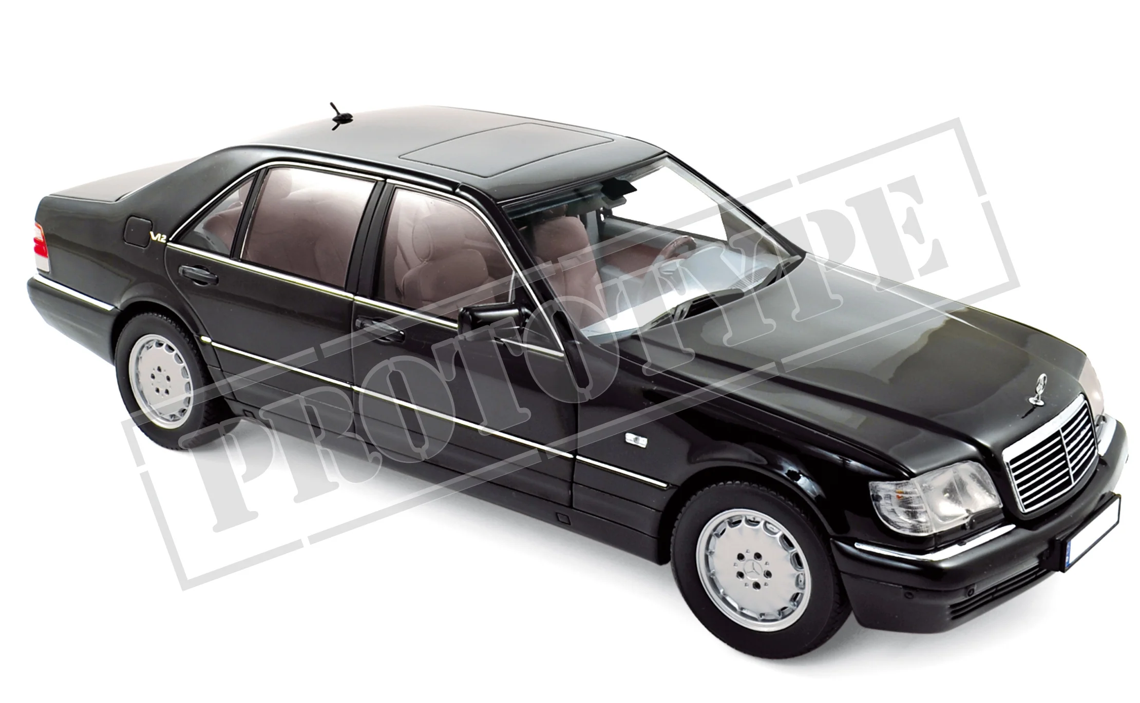 Mercedes-Benz S600 1997 Noir 1/18