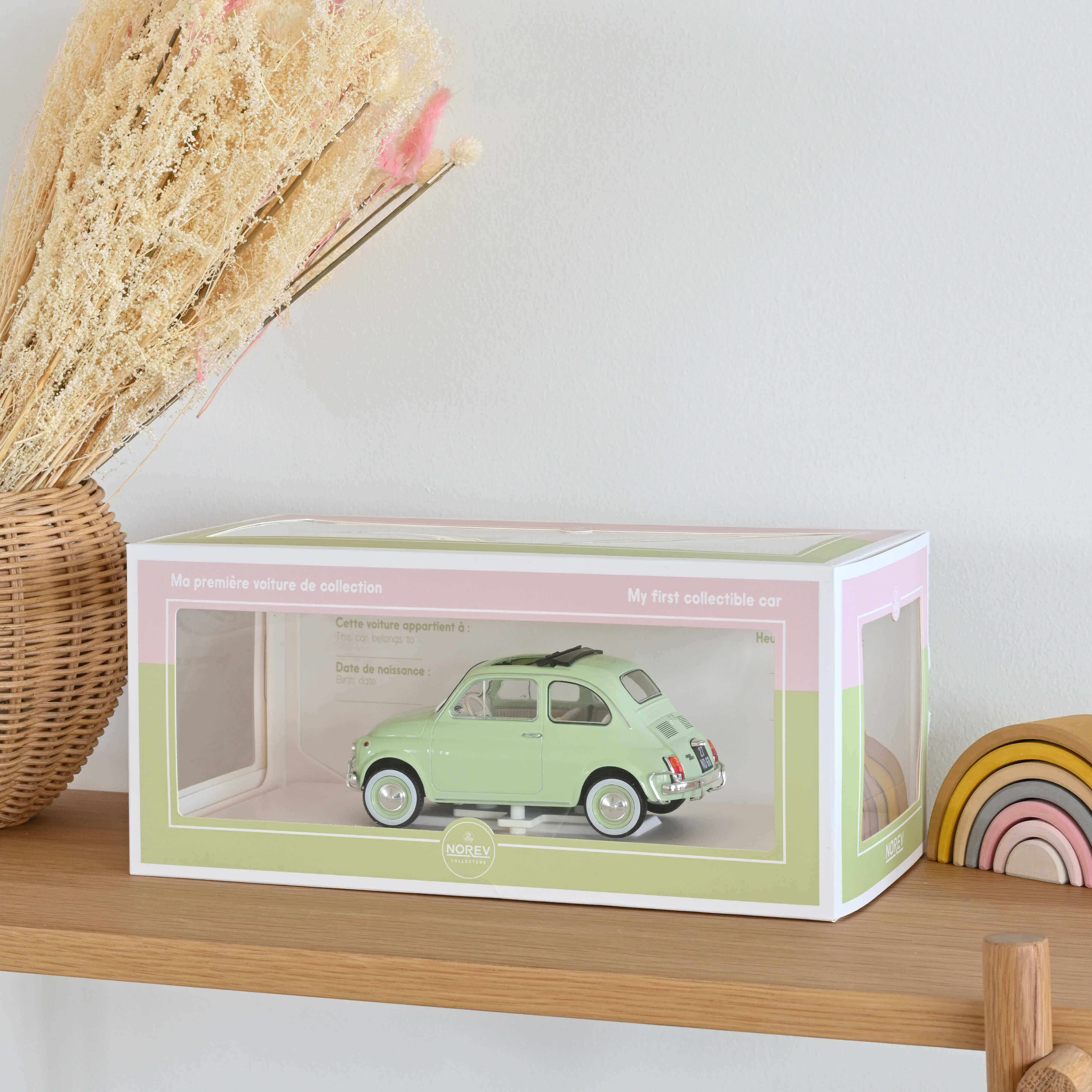 Fiat 500 L 1968 Vert clair Pack spécial naissance 1/18 - Image 4