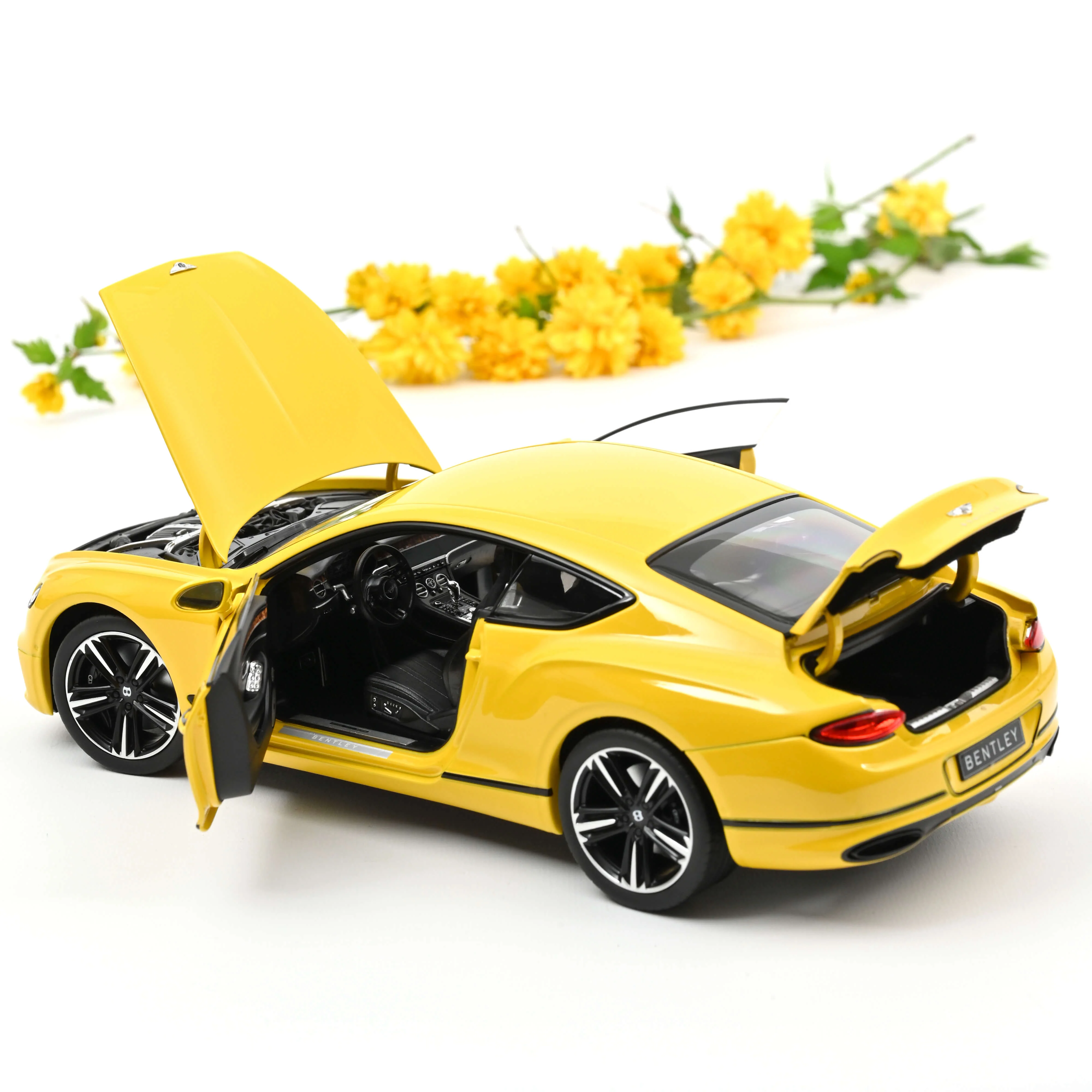 Bentley Continental GT 2018 Jaune Monaco 1/18 - Image 2