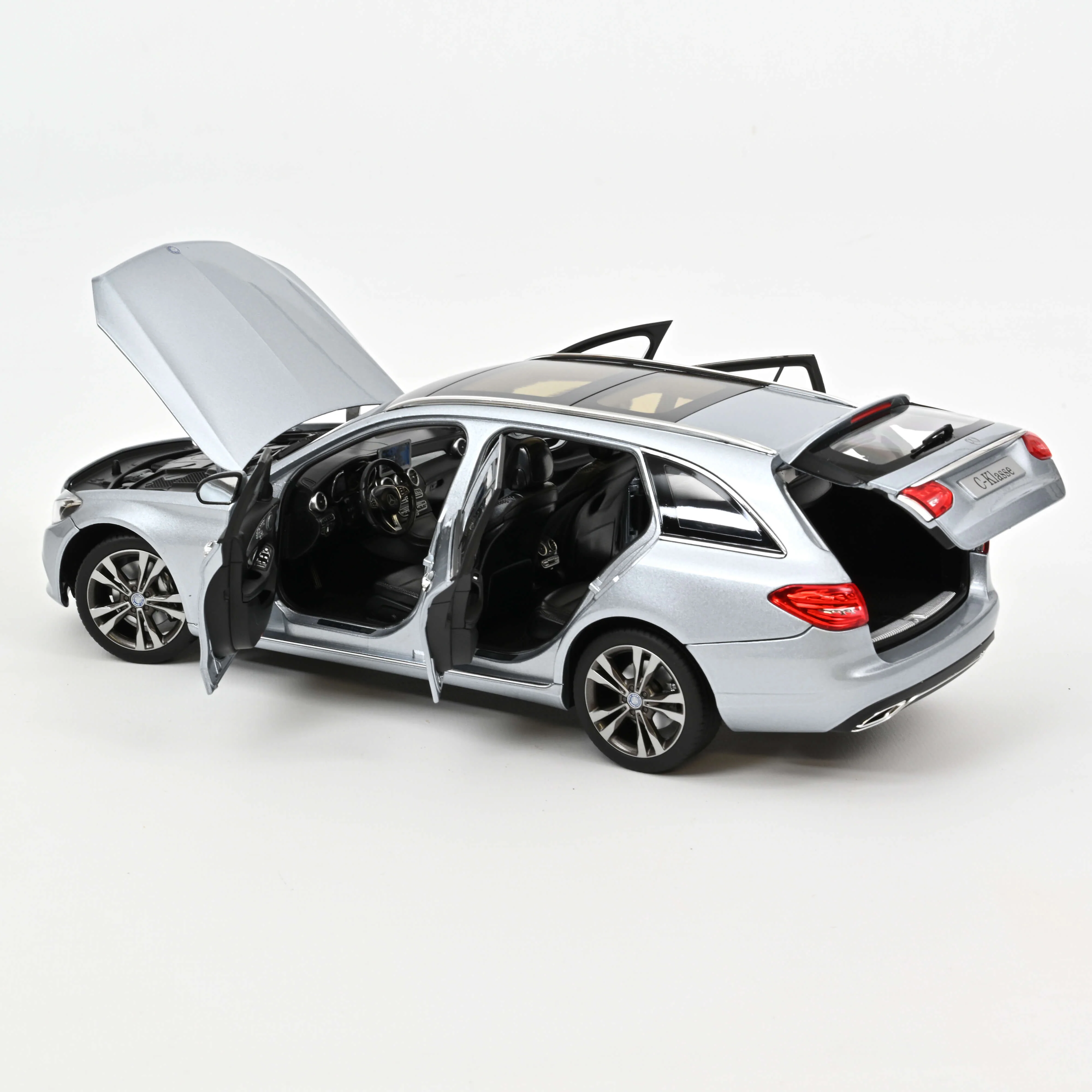 Mercedes-Benz Classe C Break 2014 Argent métallisé 1/18 - Image 3