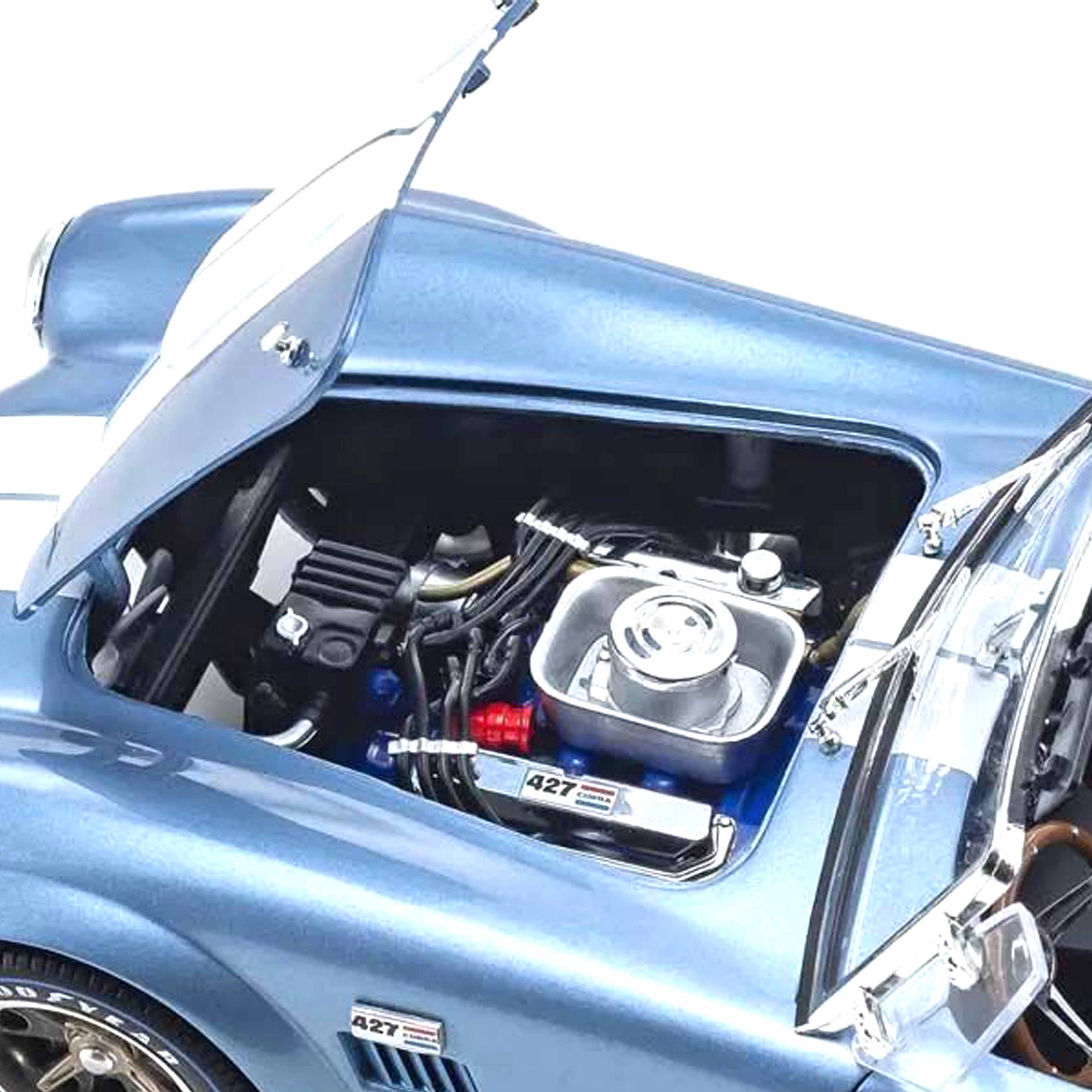 Shelby Cobra 427 S/C Bleu Saphir/Blanc 1/18 - Image 4
