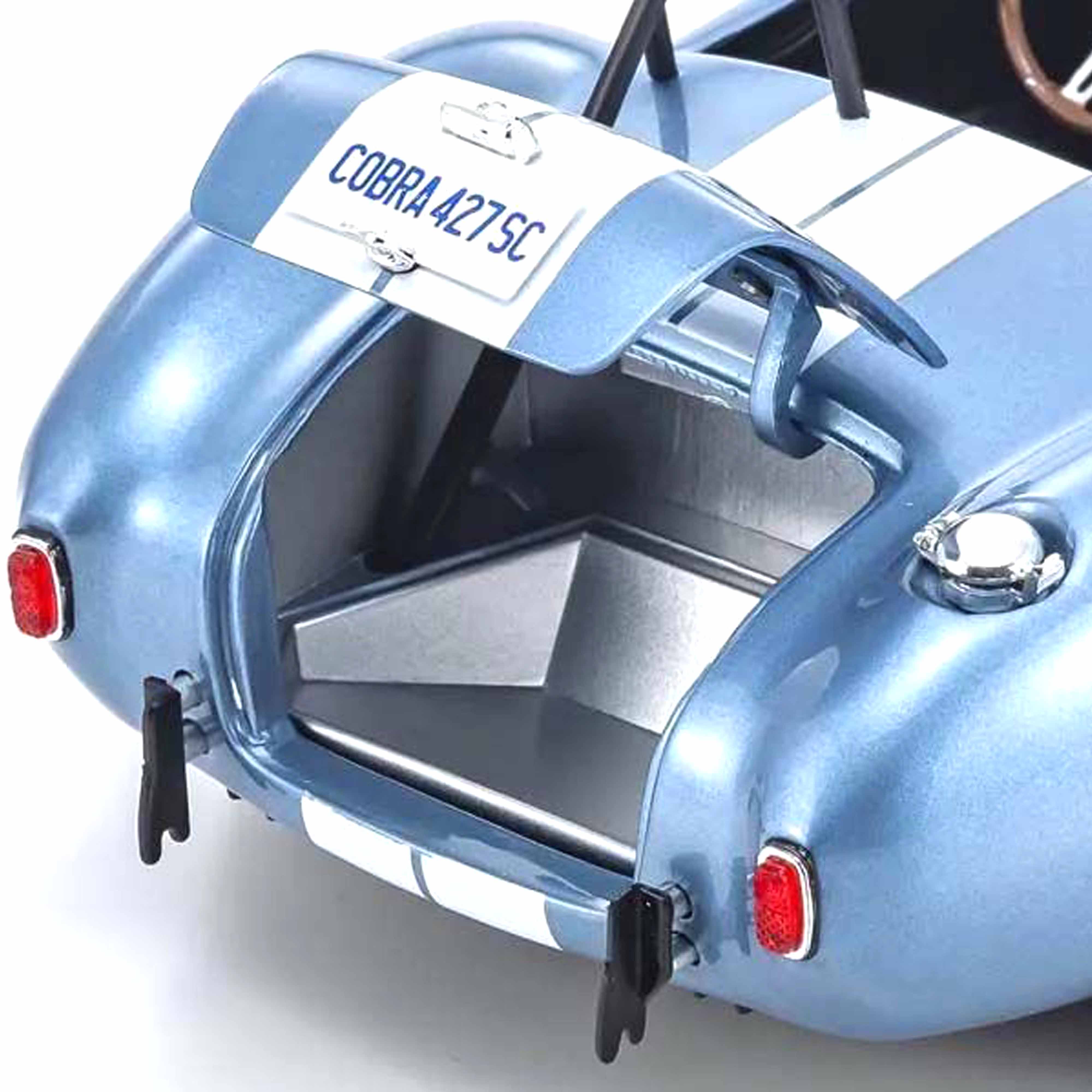 Shelby Cobra 427 S/C Bleu Saphir/Blanc 1/18 - Image 5