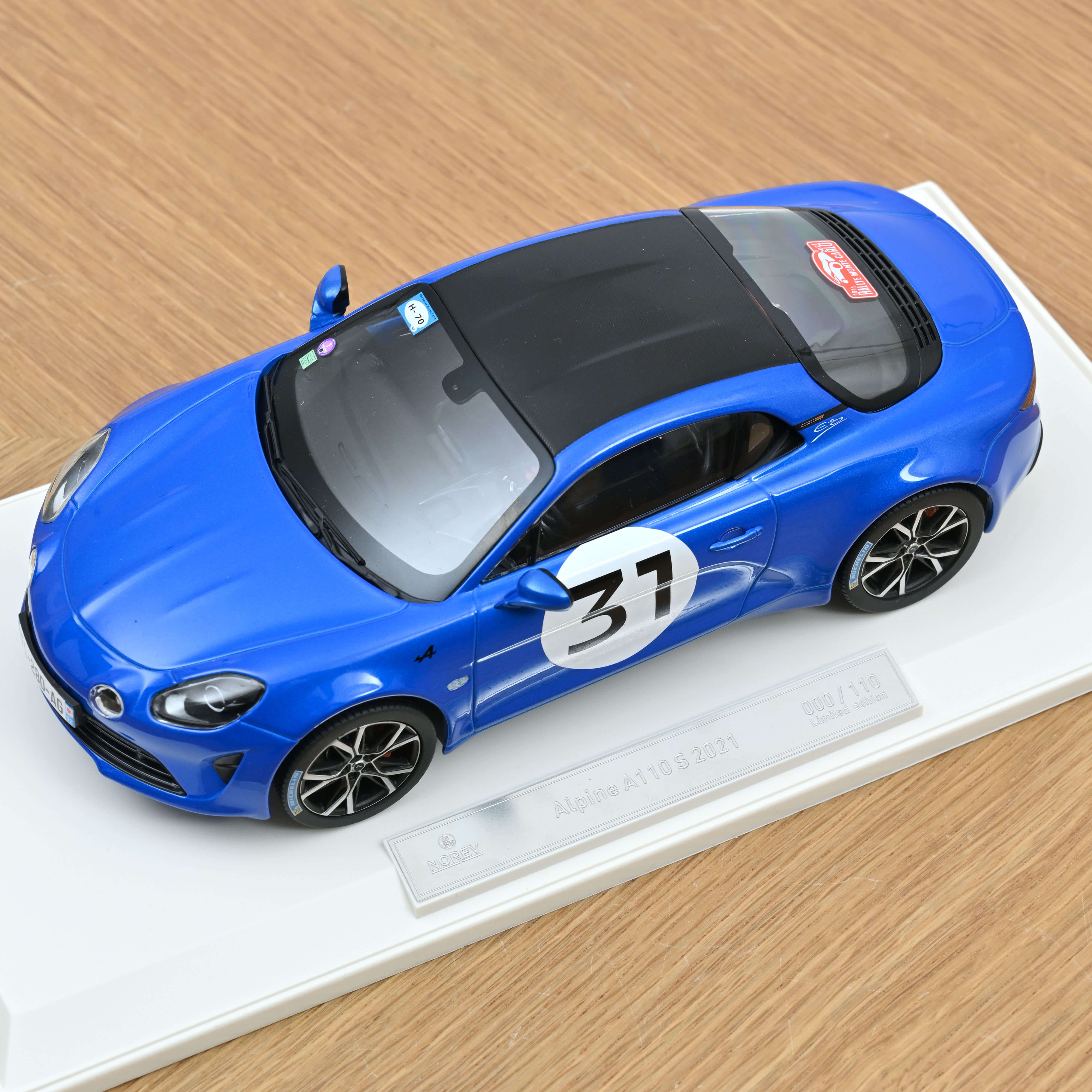 Alpine A110 S 2021 Rally Monte Carlo 2021 Ocon 1/18- 110pcs - Image 3