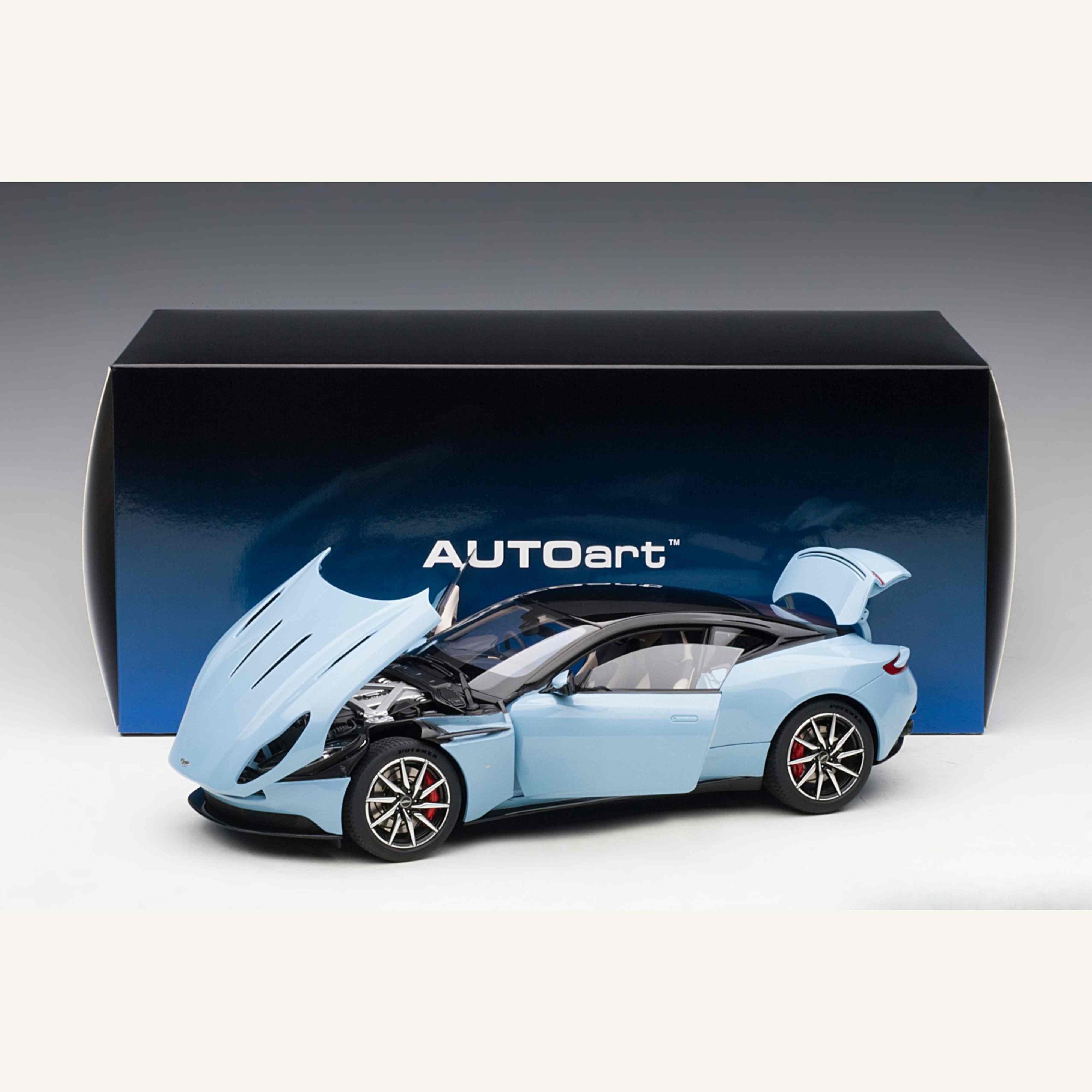 Aston Martin DB11 Rosted Glass Blue 1:18 - Image 11