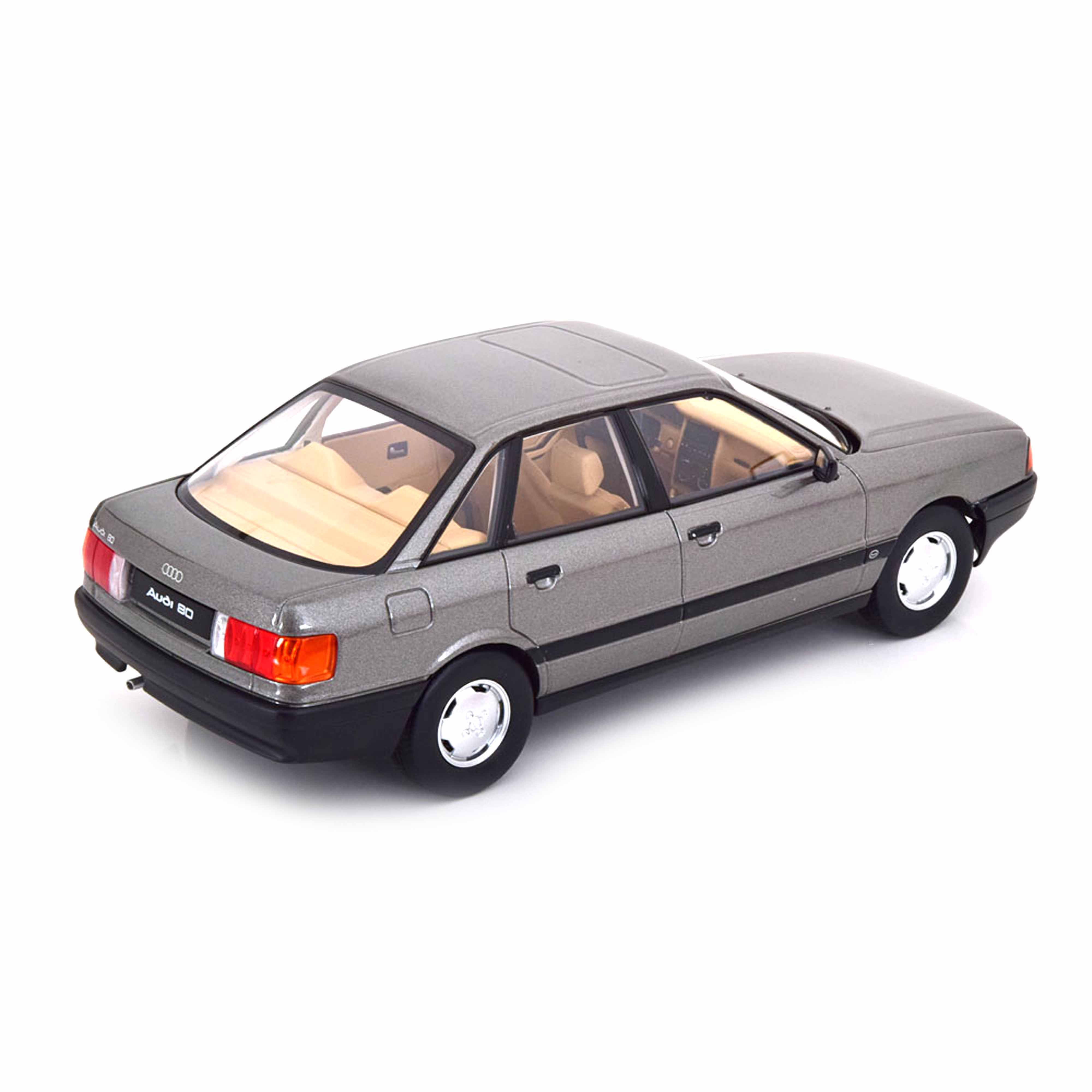 Audi 80 B3 1989 gris métallisé 1/18 - Image 2