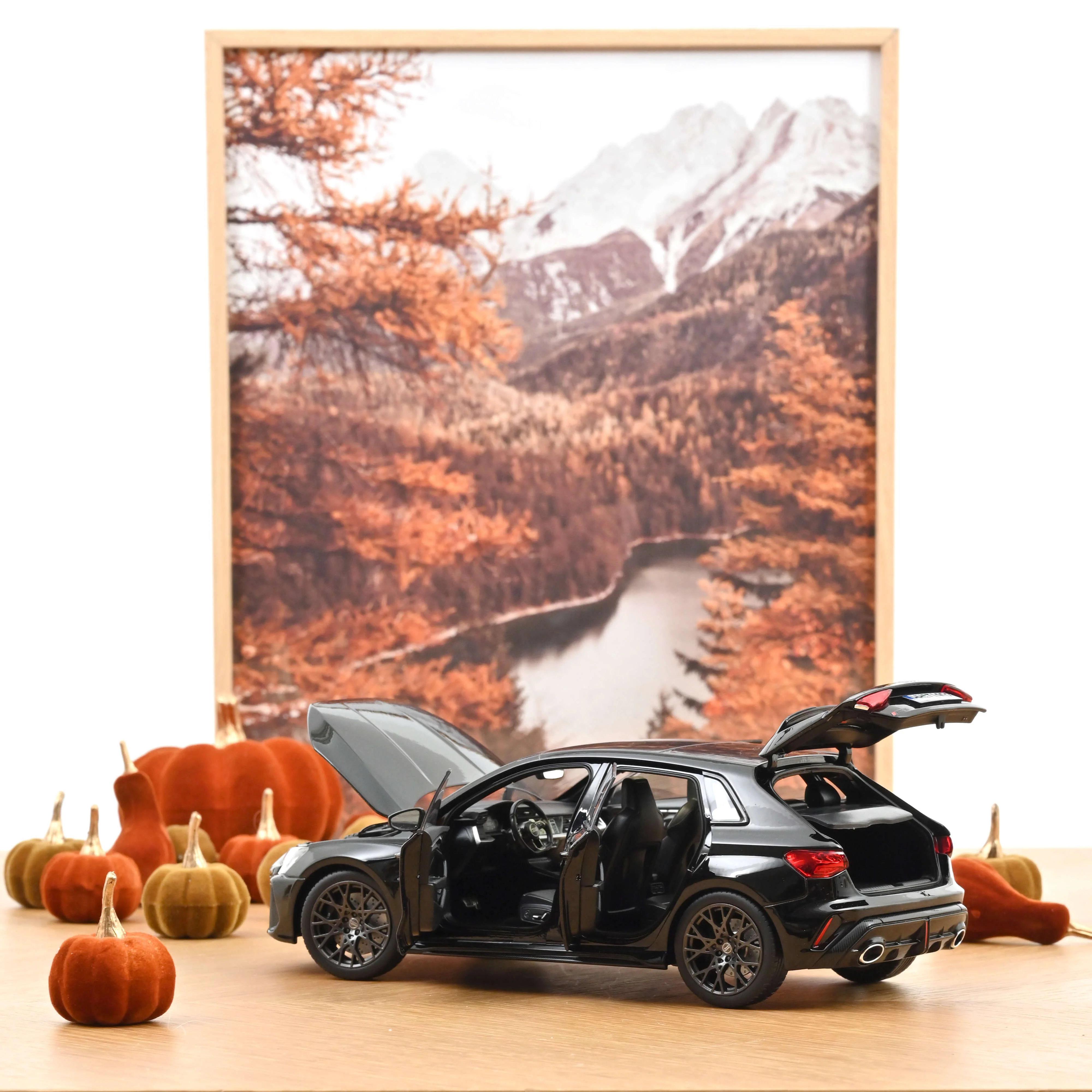 Audi RS 3 Sportback 2025 Noir Mythe 1/18 - Image 2
