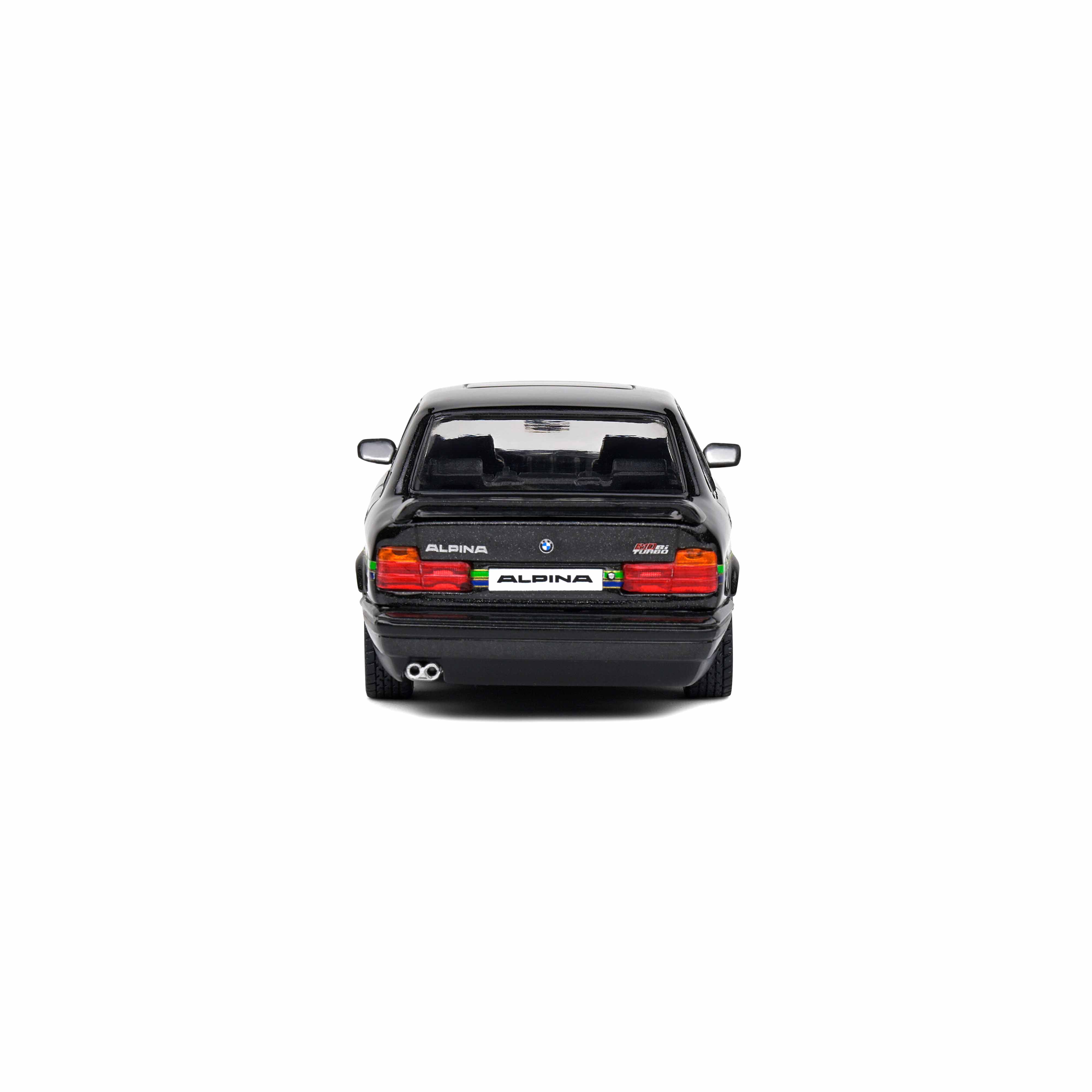 BMW Alpina B10 (E34) Biturbo Noir et Bandes Vertes 1994 1/43 - Image 3
