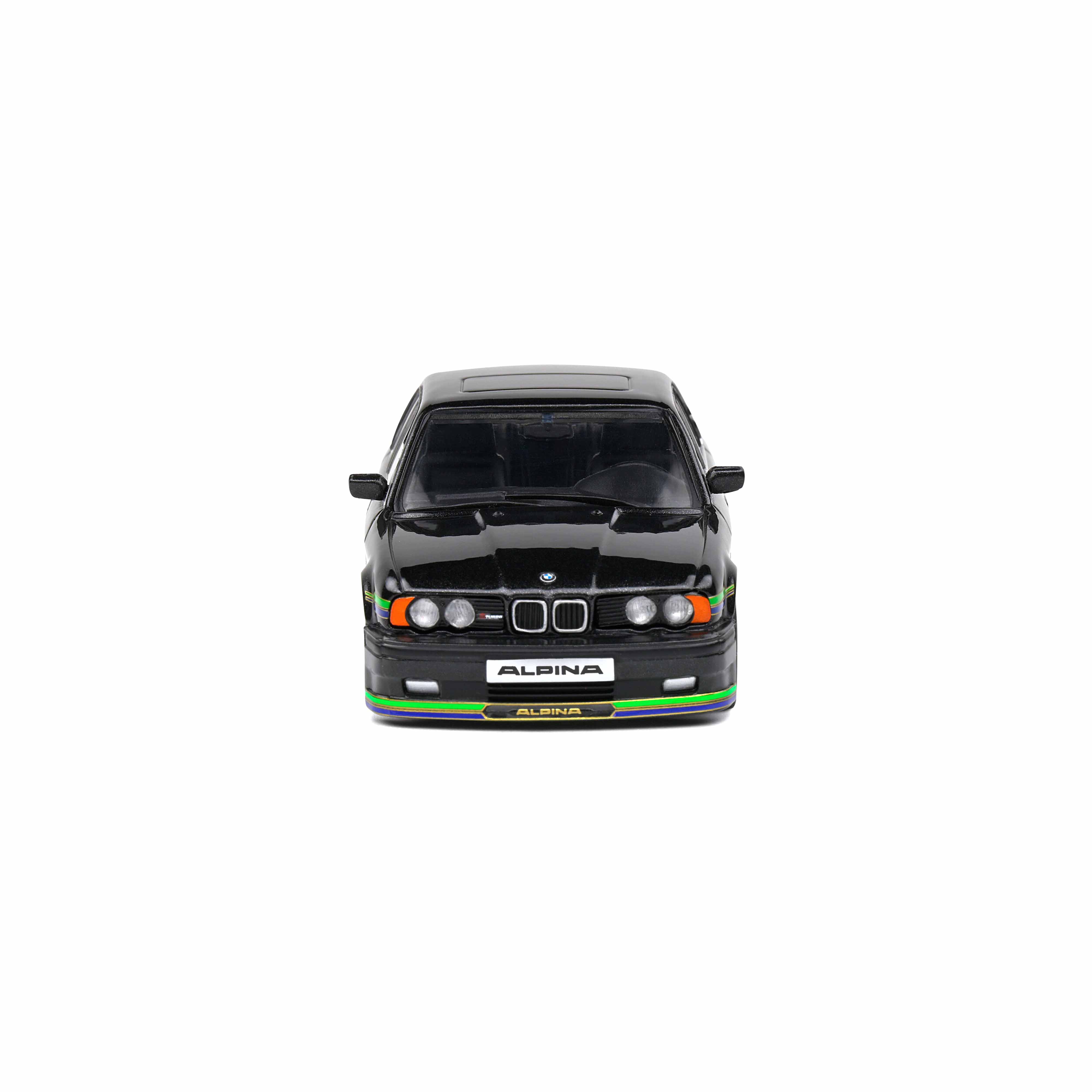 BMW Alpina B10 (E34) Biturbo Noir et Bandes Vertes 1994 1/43 - Image 4