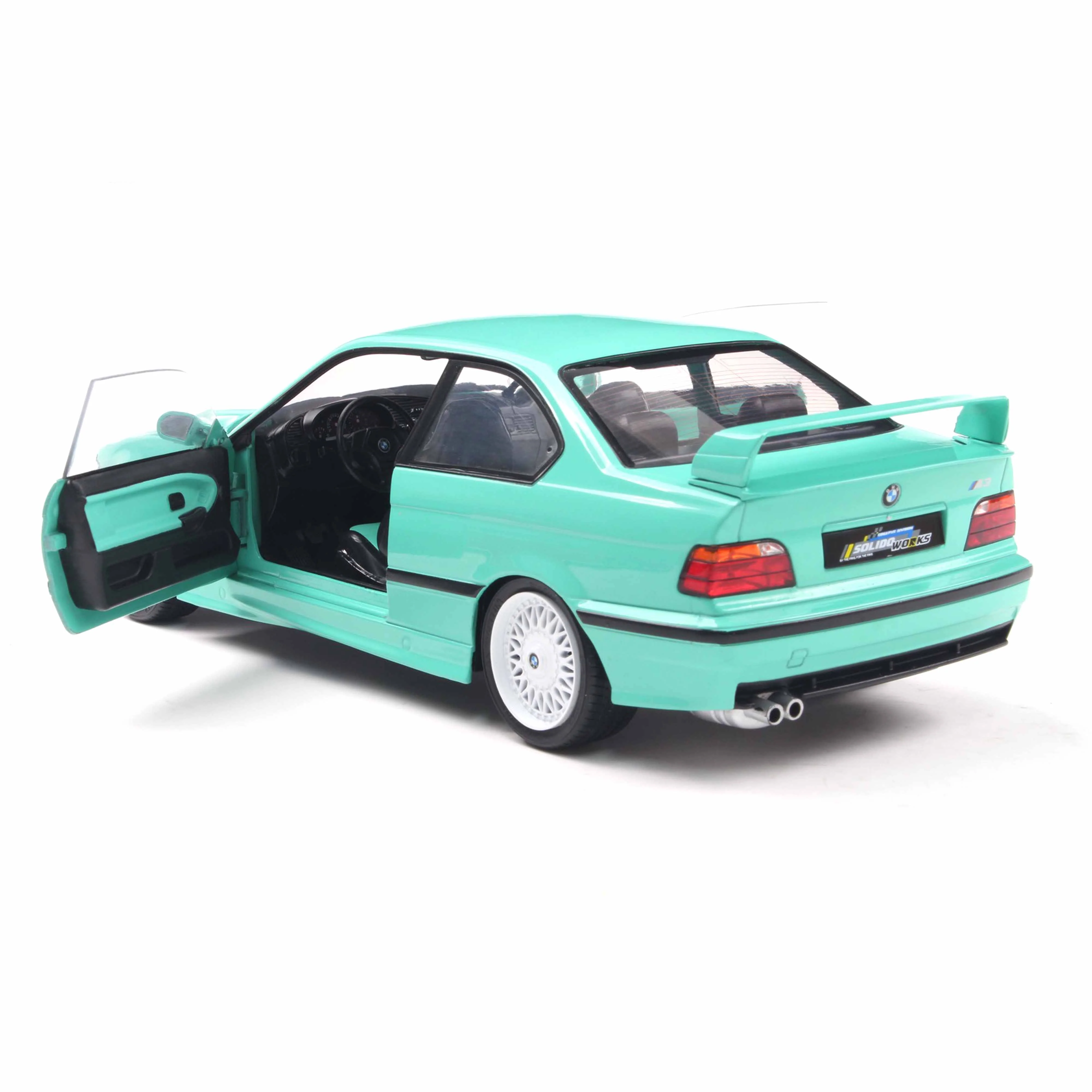 BMW E36 M3 Coupe Solido Works Vert Menthe 1991 1/18 - Image 5