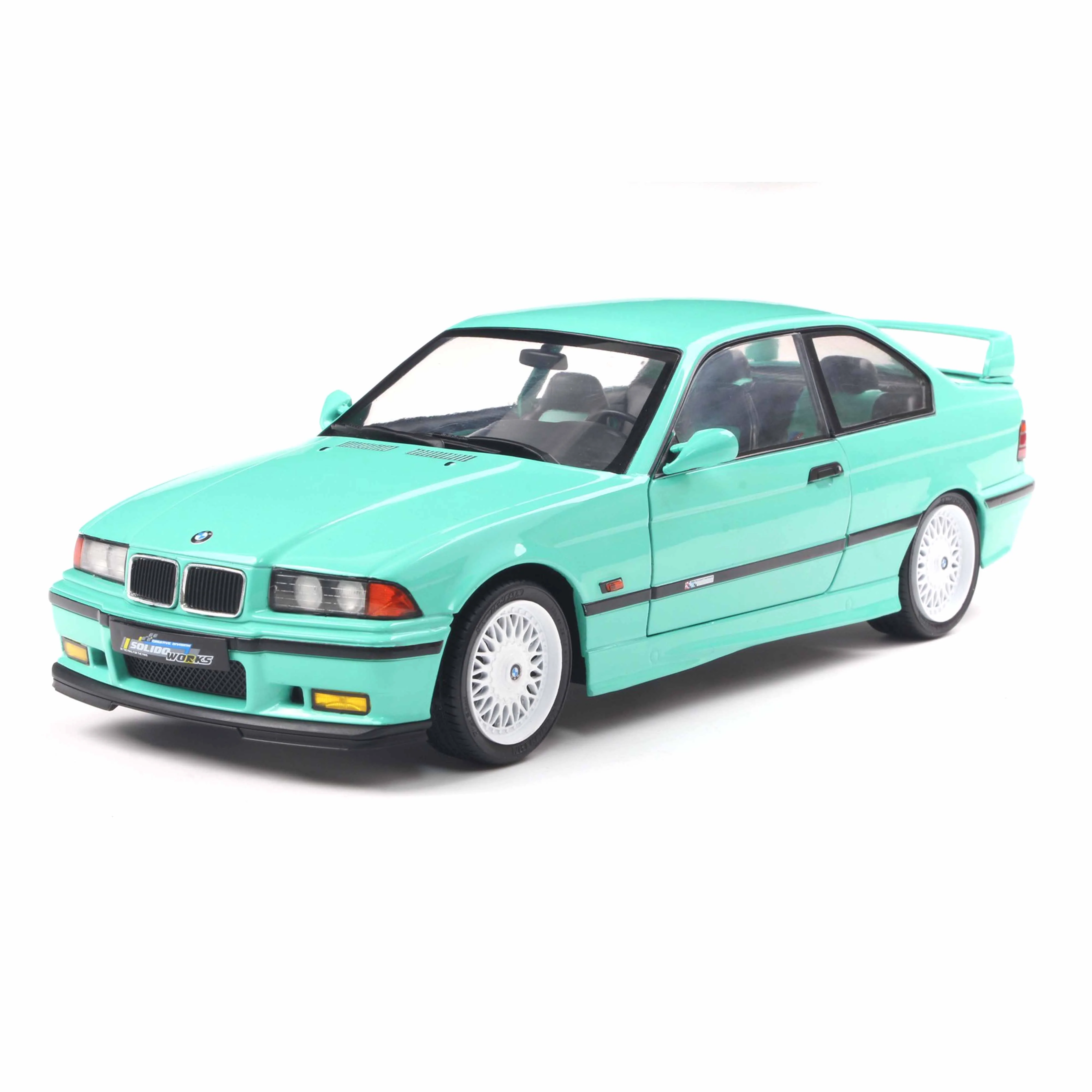 BMW E36 M3 Coupe Solido Works Vert Menthe 1991 1/18 - Image 6
