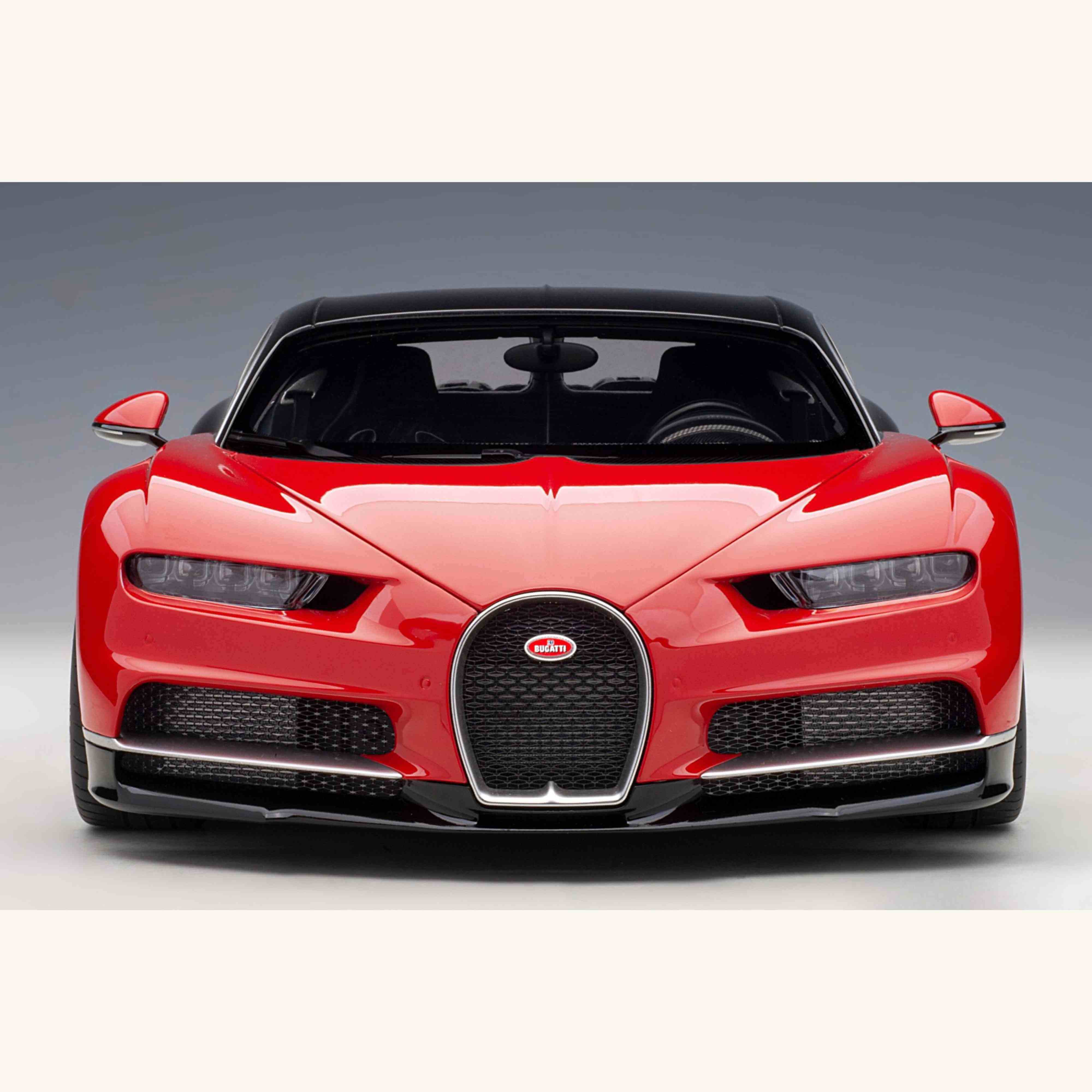 Bugatti Chiron 2017 Rouge Italien / Noir Nocturne 1/12 - Image 4