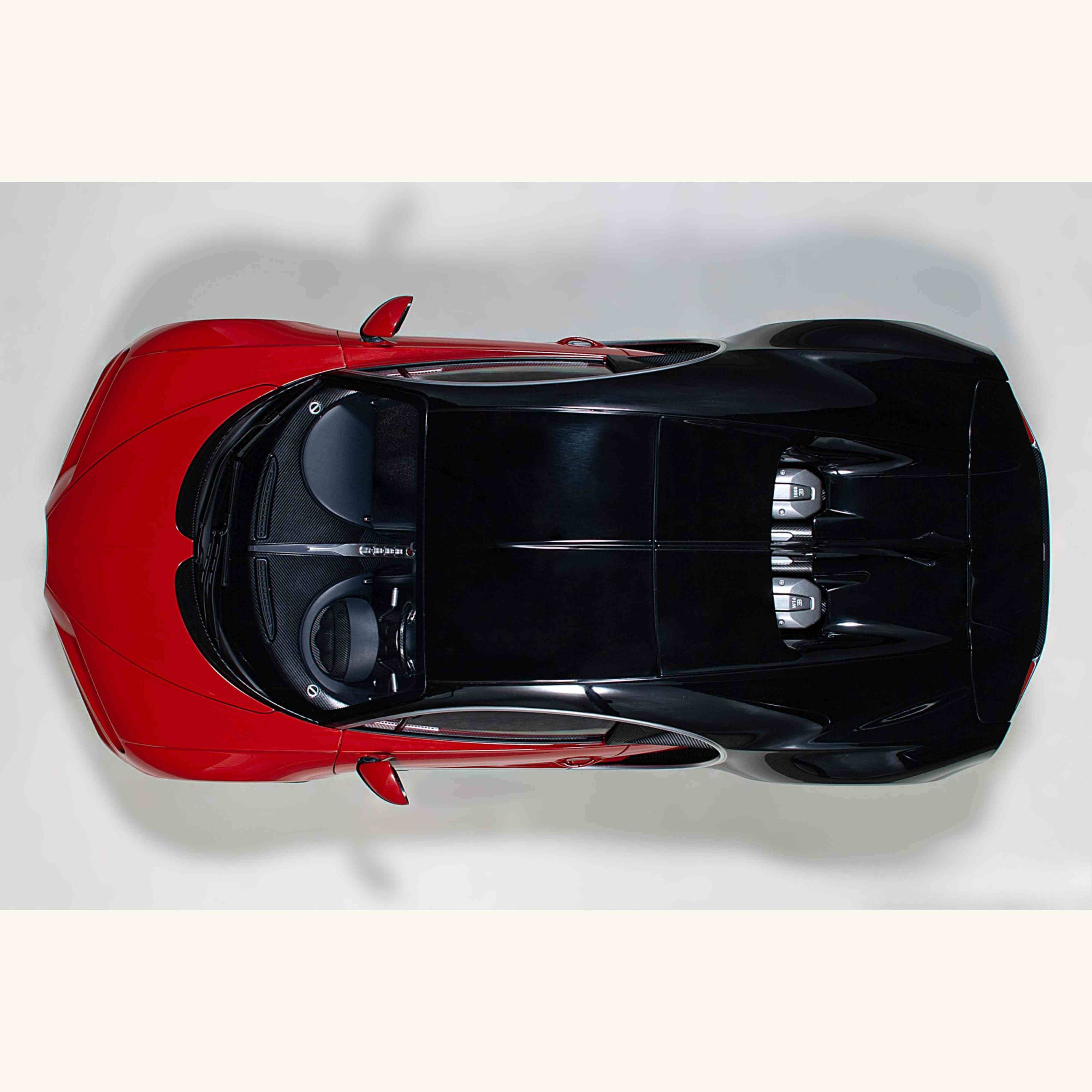 Bugatti Chiron 2017 Rouge Italien / Noir Nocturne 1/12 - Image 6
