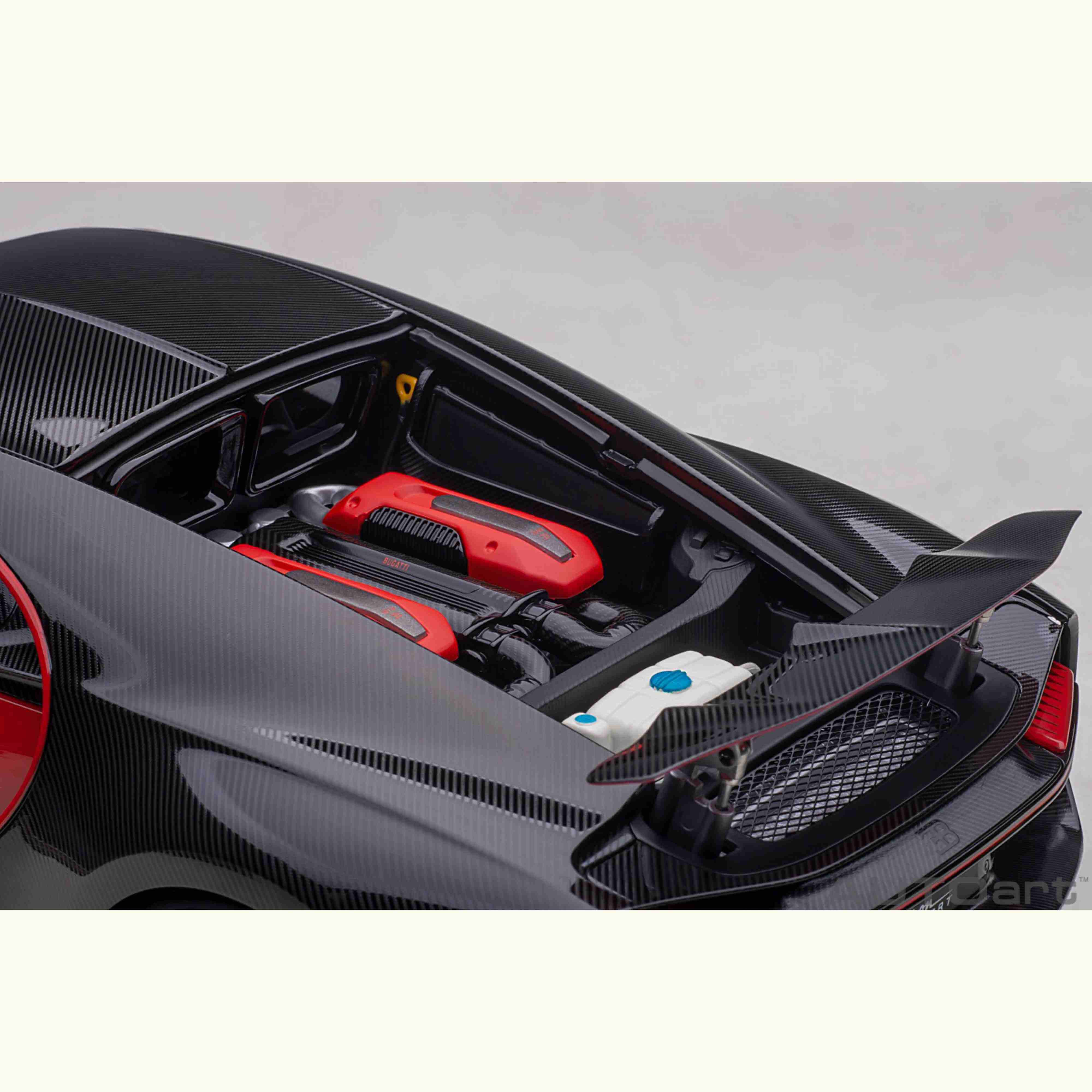 Bugatti Chiron Sport Rouge Italien / Carbone 2019 1/18 - Image 9