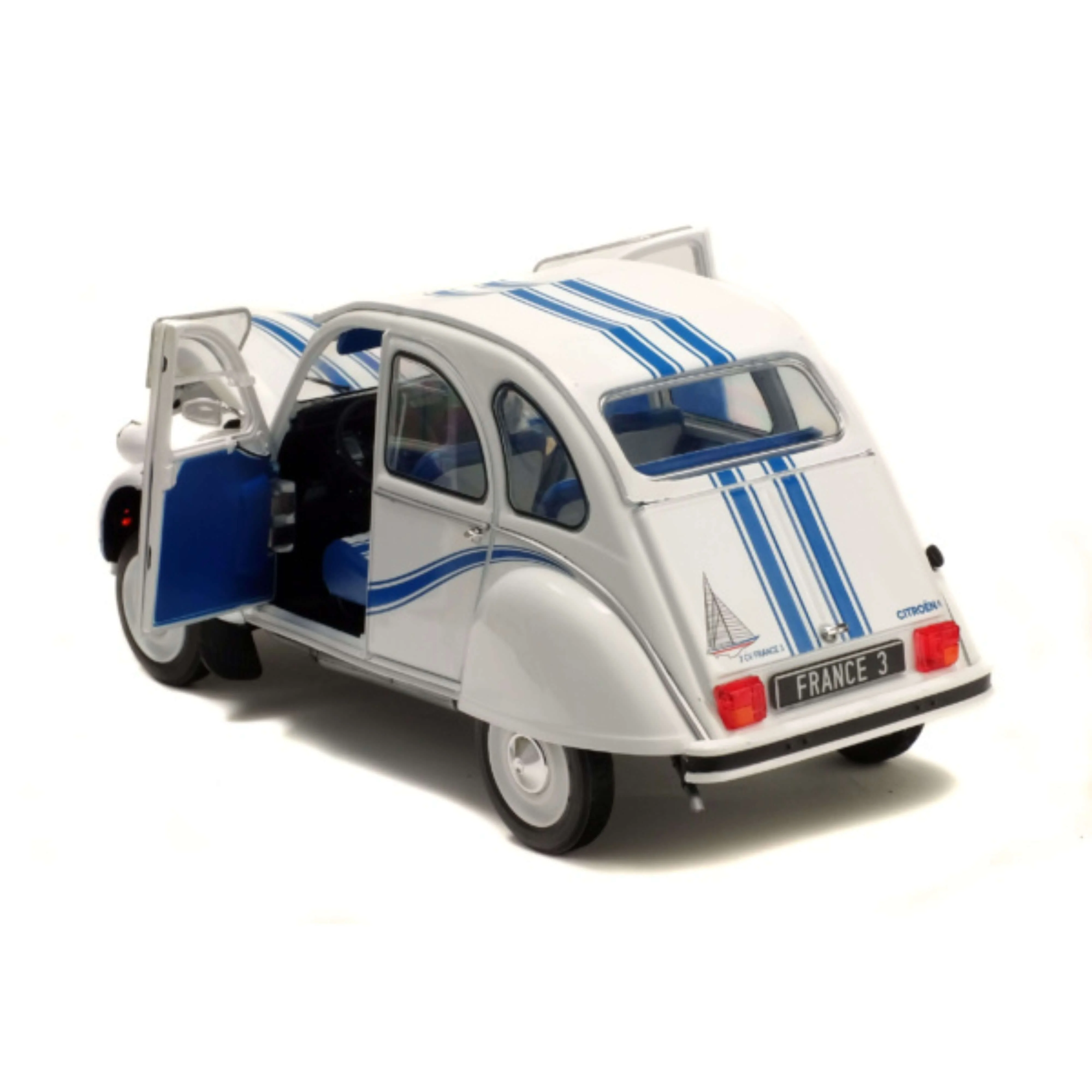 Citroën 2cv 6 France 3 Blanc Meije 1983 1/18 - Image 6