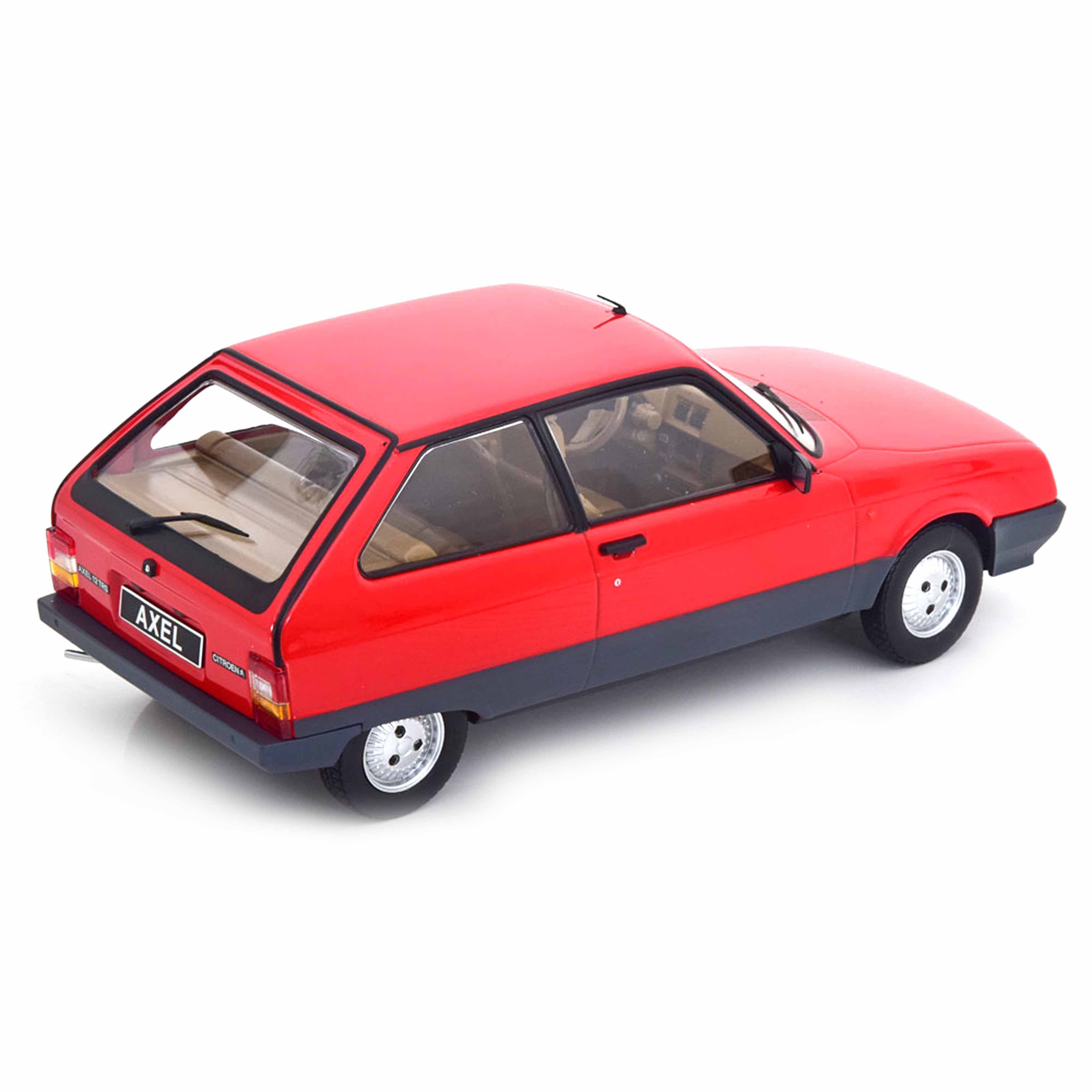 Citroën Axel 12 TRS 1990 Rouge 1/18 - Image 2