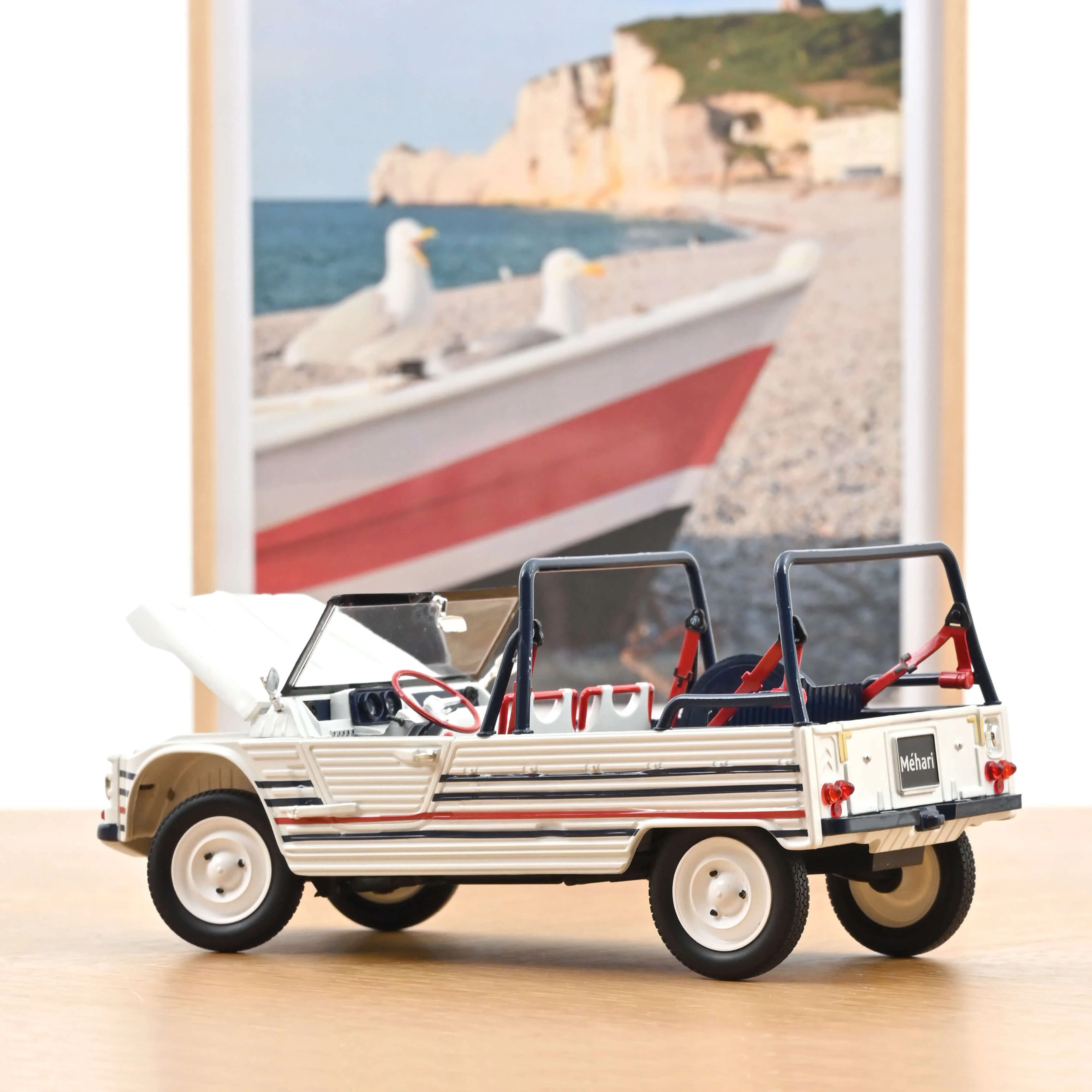 Citroën Méhari 2016 Bleu Blanc Rouge 1/18 - Image 3