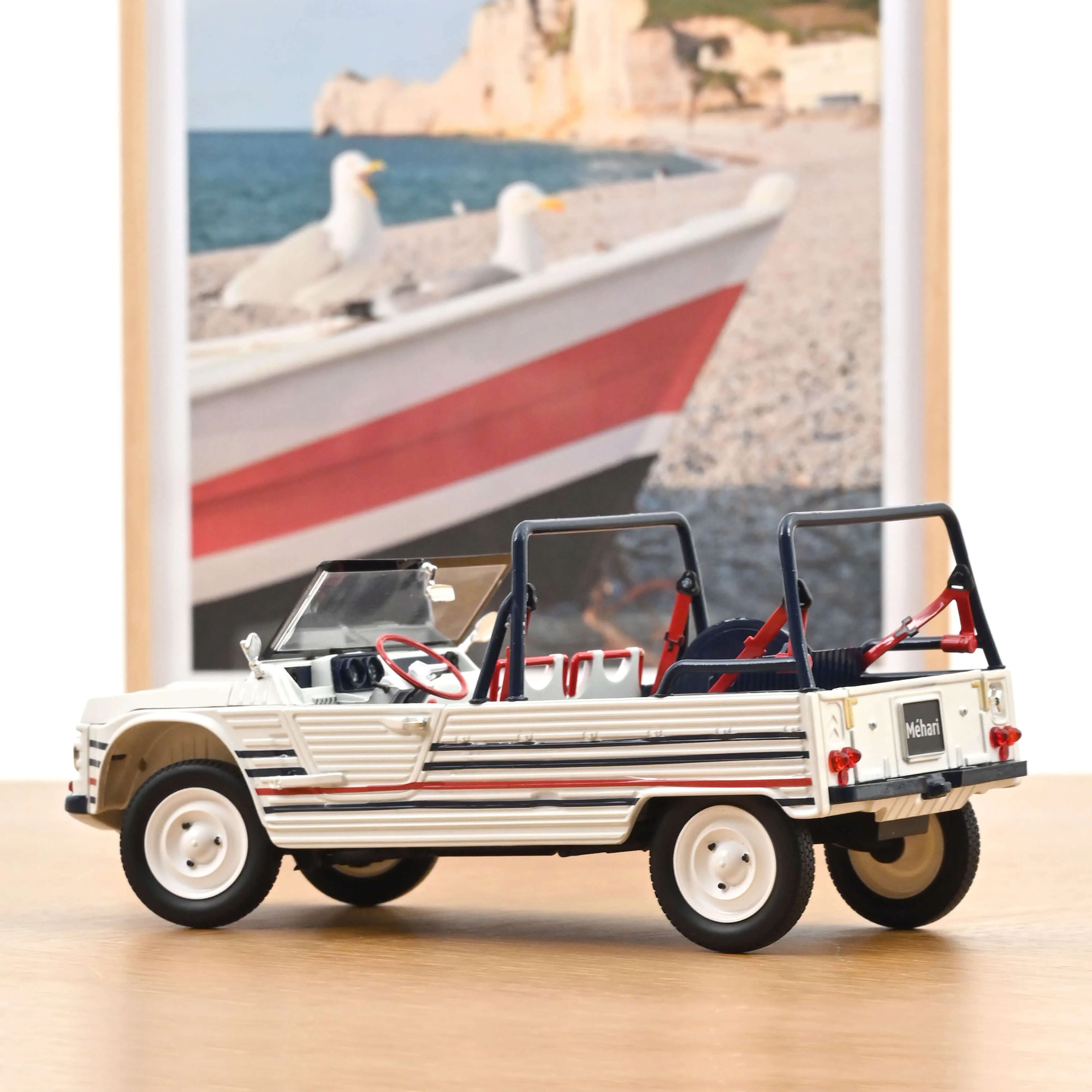 Citroën Méhari 2016 Bleu Blanc Rouge 1/18 - Image 4
