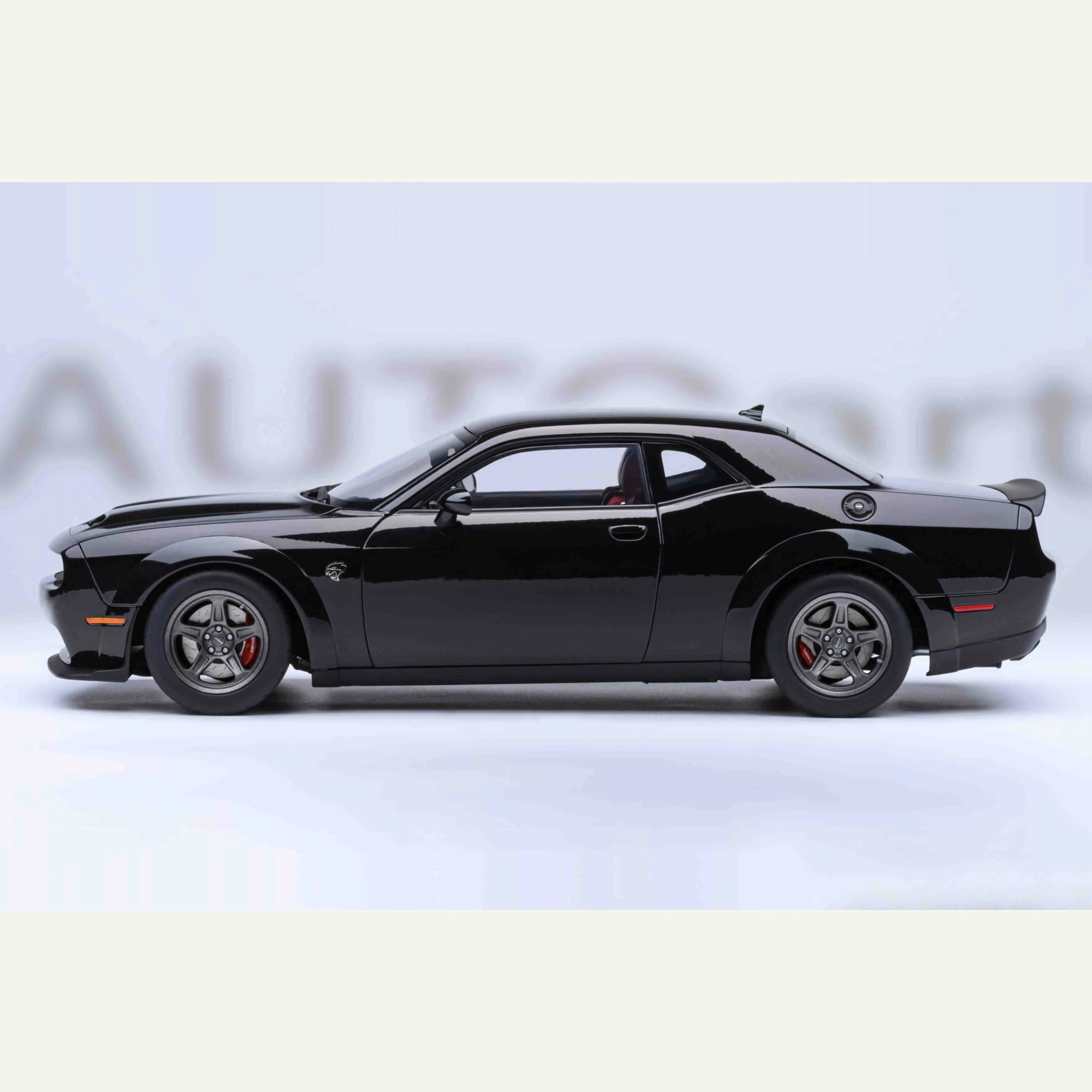 Dodge Challenger SRT Super Stock 2023 Pitch Black 1/18 - Image 2