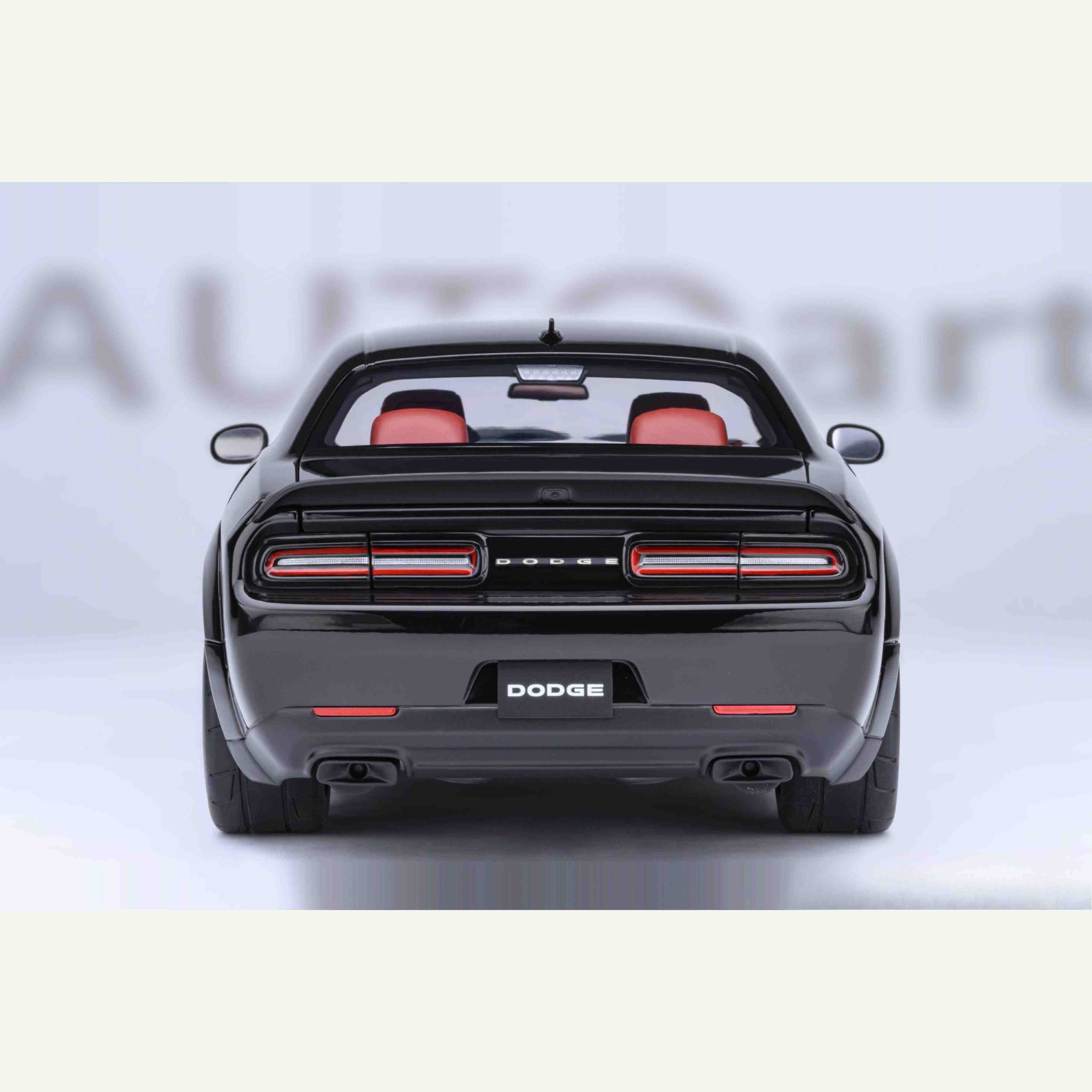 Dodge Challenger SRT Super Stock 2023 Pitch Black 1/18 - Image 5
