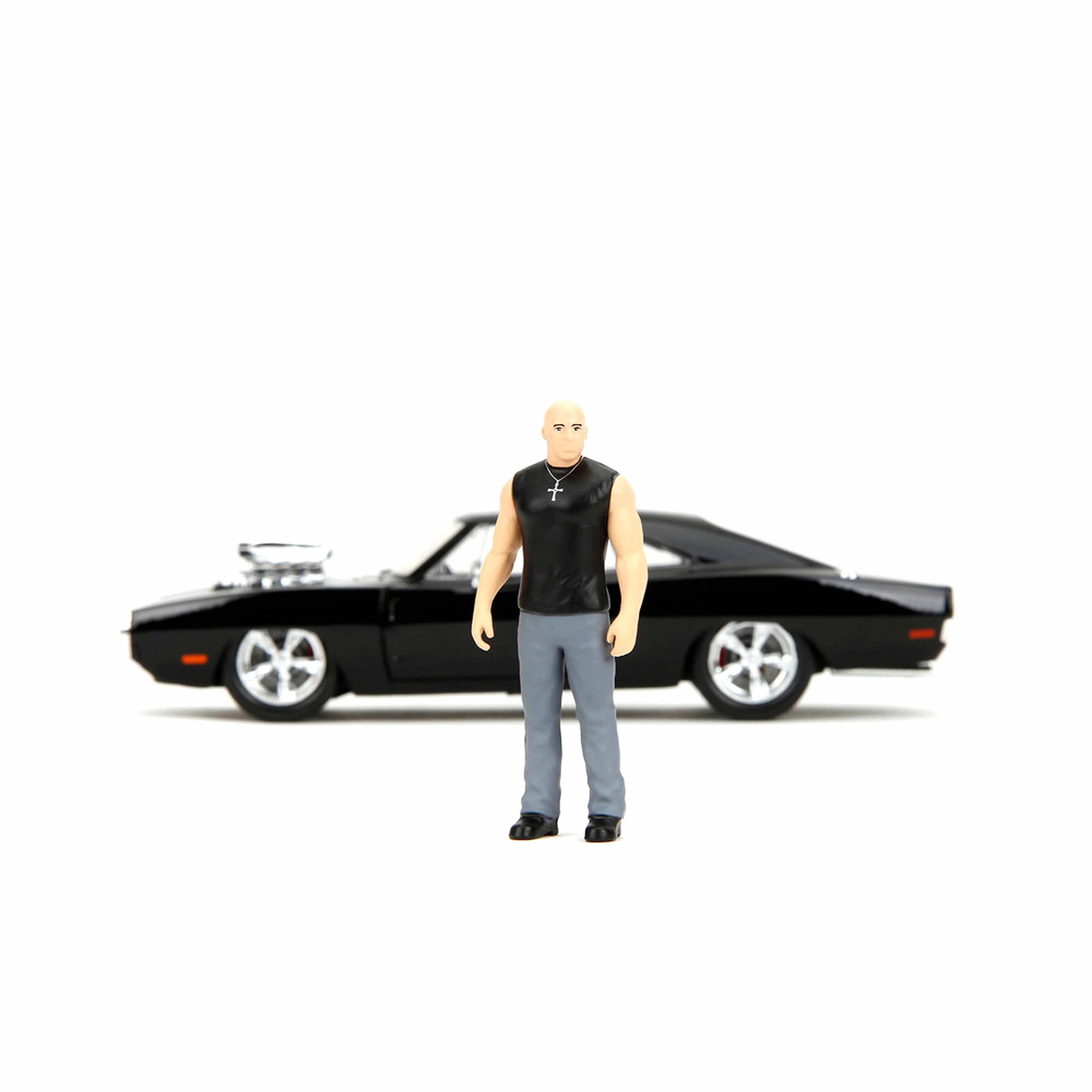 Dodge Charger avec la figurine de Dom « Fast and Furious » 1970 1/24 - Image 2