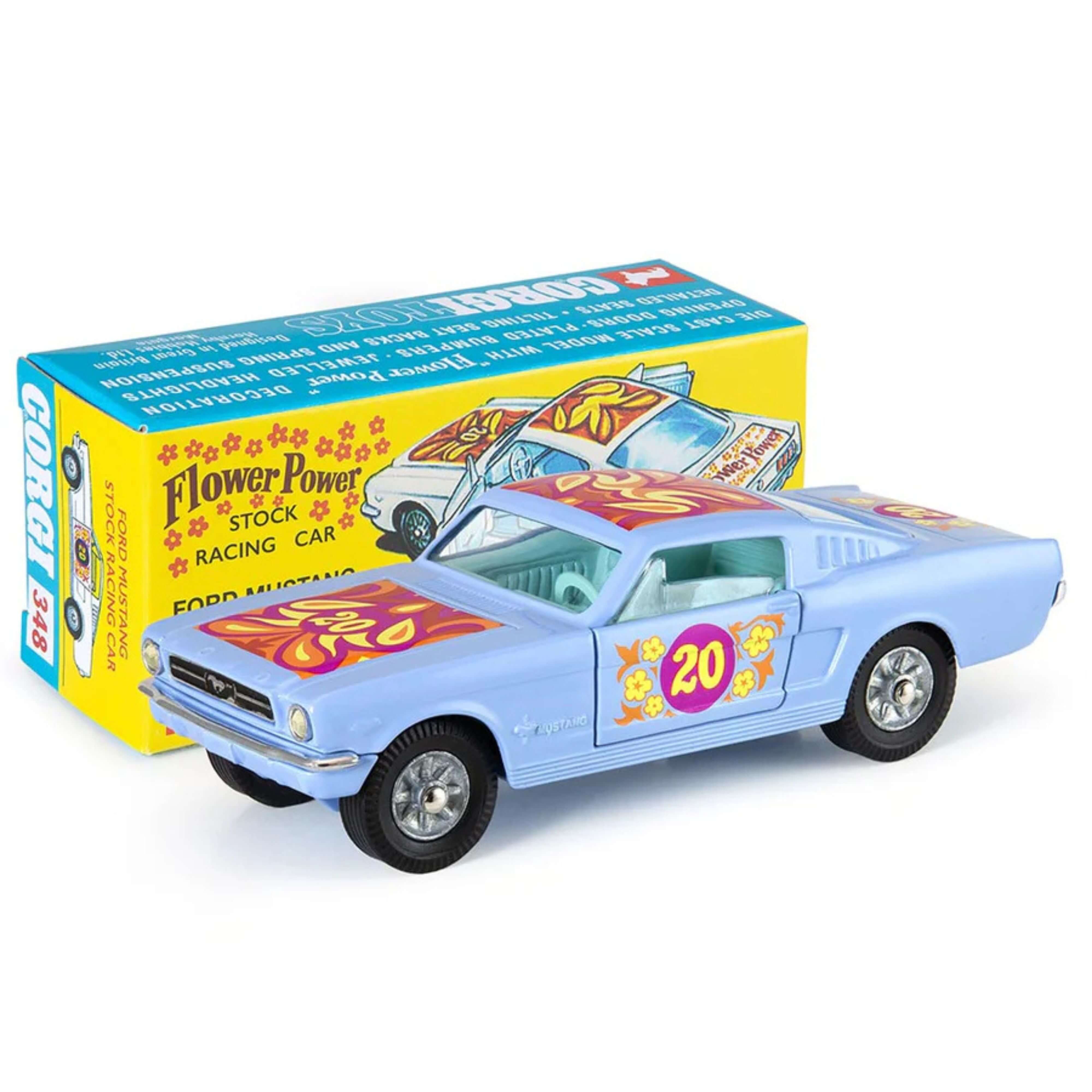 Ford Mustang Fastback 2+2 Flower Power Stock Racing Car 1:43 n°348 - Image 6