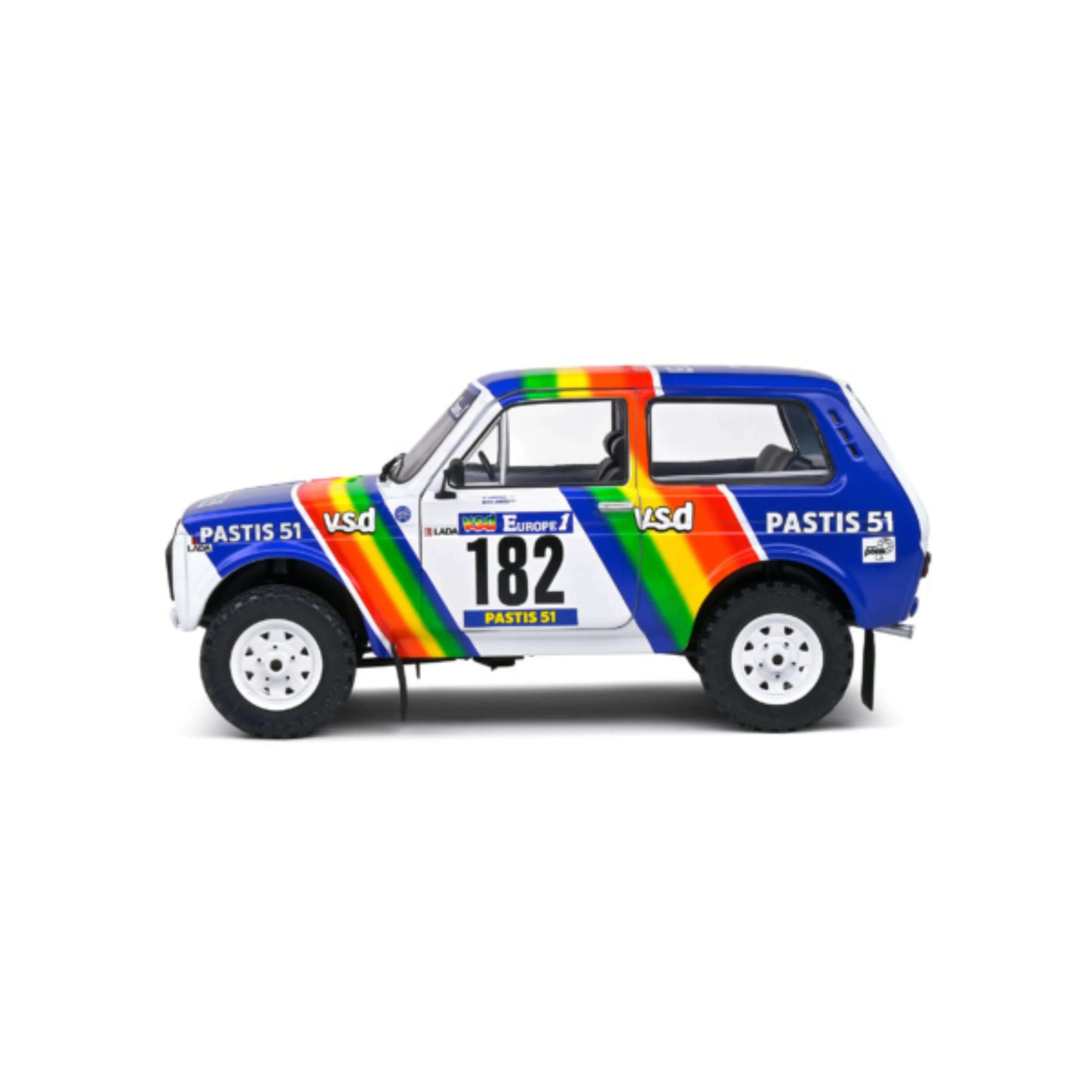 Lada Niva Blanc #182 Jabouille / Sardou Paris-Dakar 1984 1/18 - Image 3
