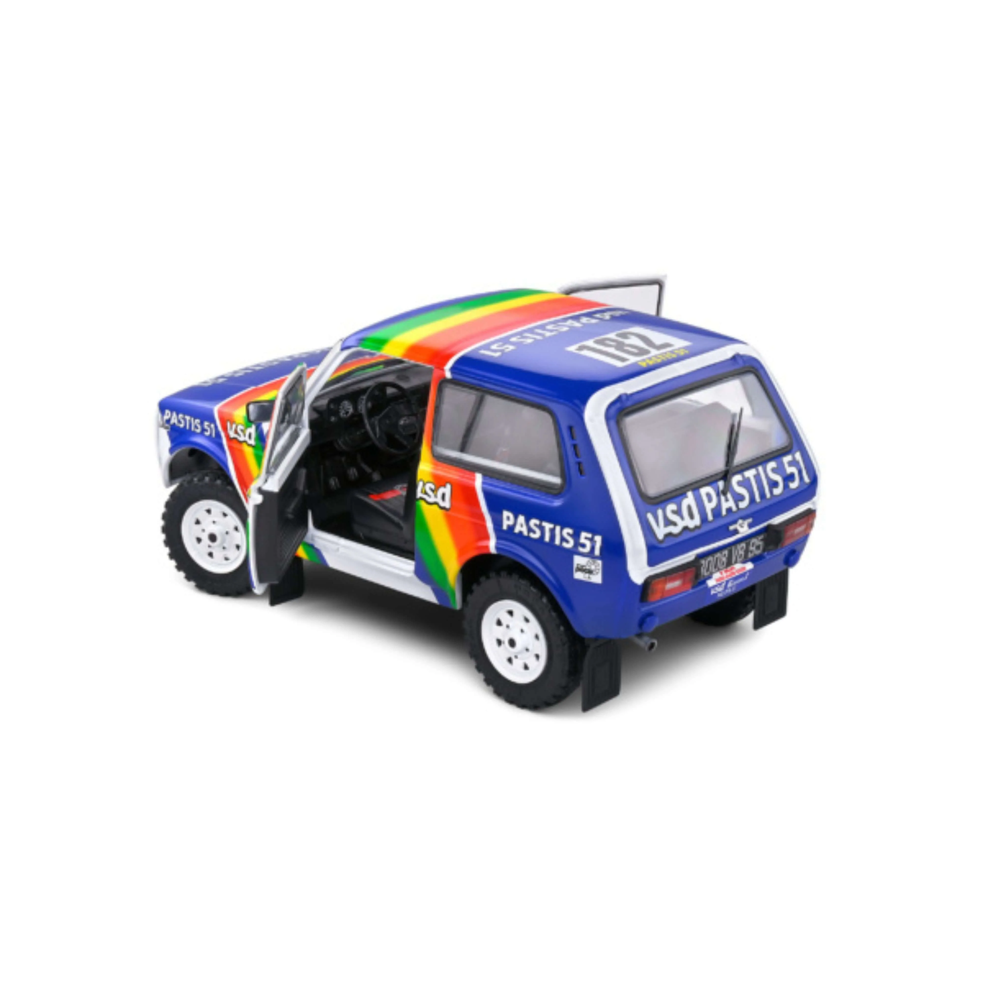 Lada Niva Blanc #182 Jabouille / Sardou Paris-Dakar 1984 1/18 - Image 6