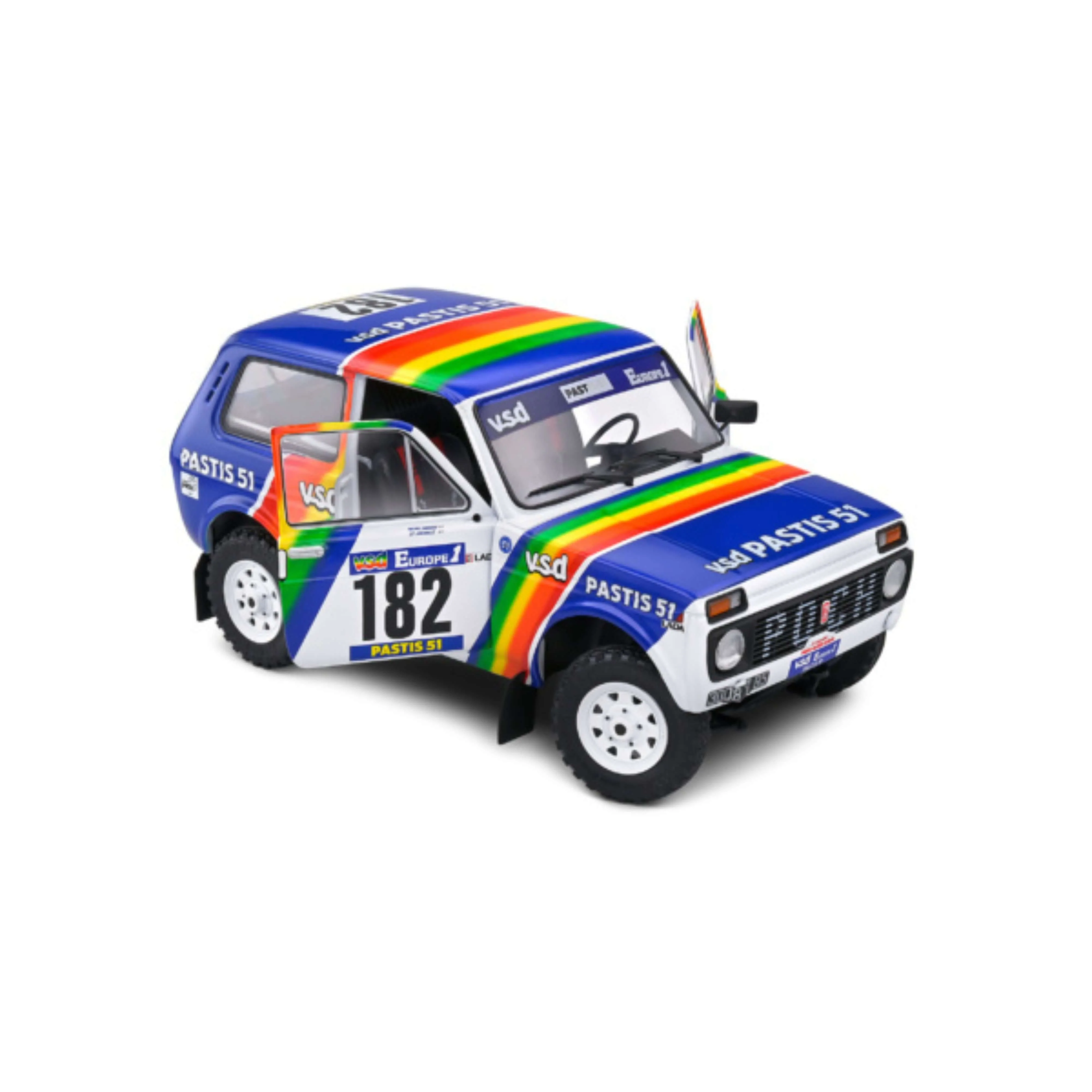 Lada Niva Blanc #182 Jabouille / Sardou Paris-Dakar 1984 1/18 - Image 7