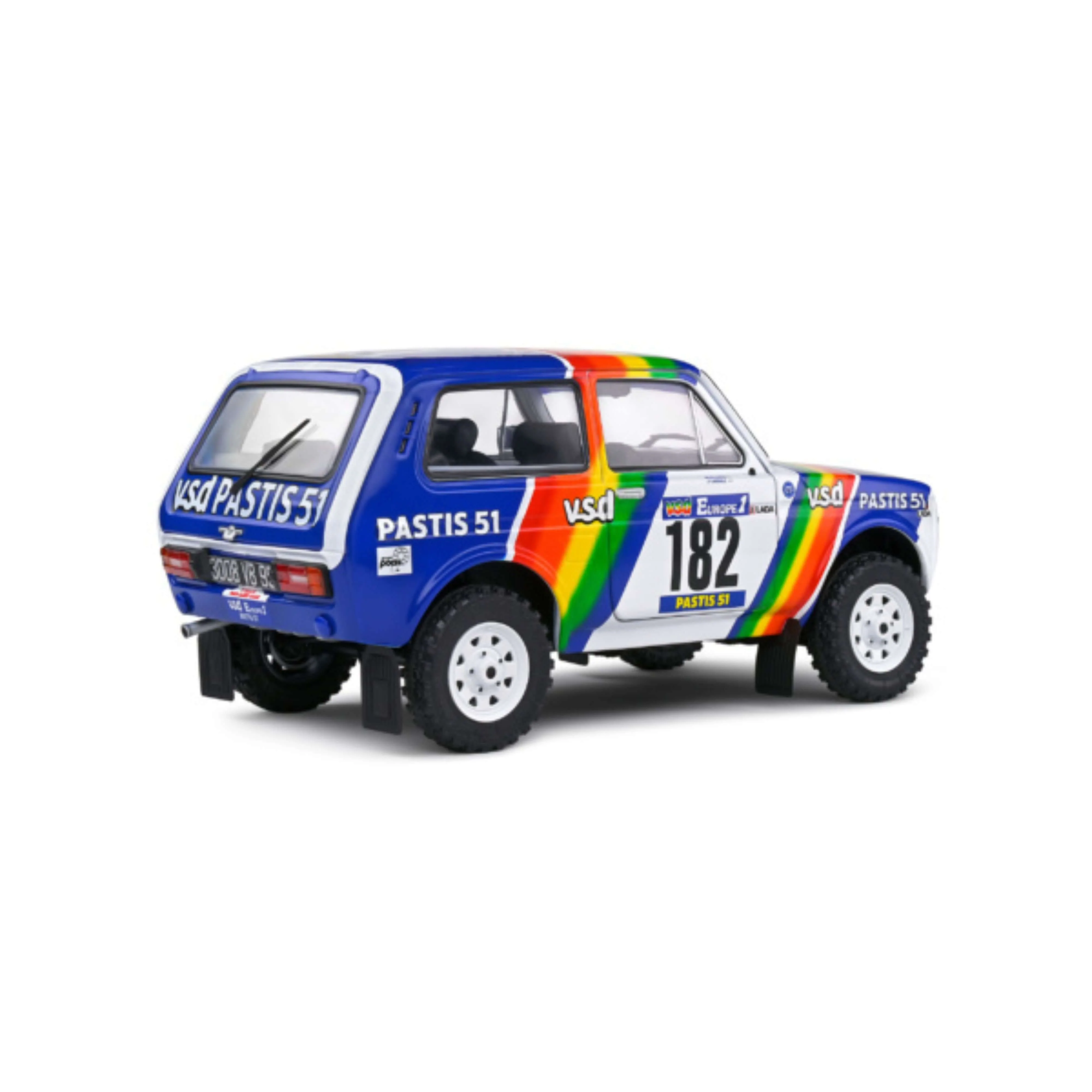 Lada Niva Blanc #182 Jabouille / Sardou Paris-Dakar 1984 1/18 - Image 8