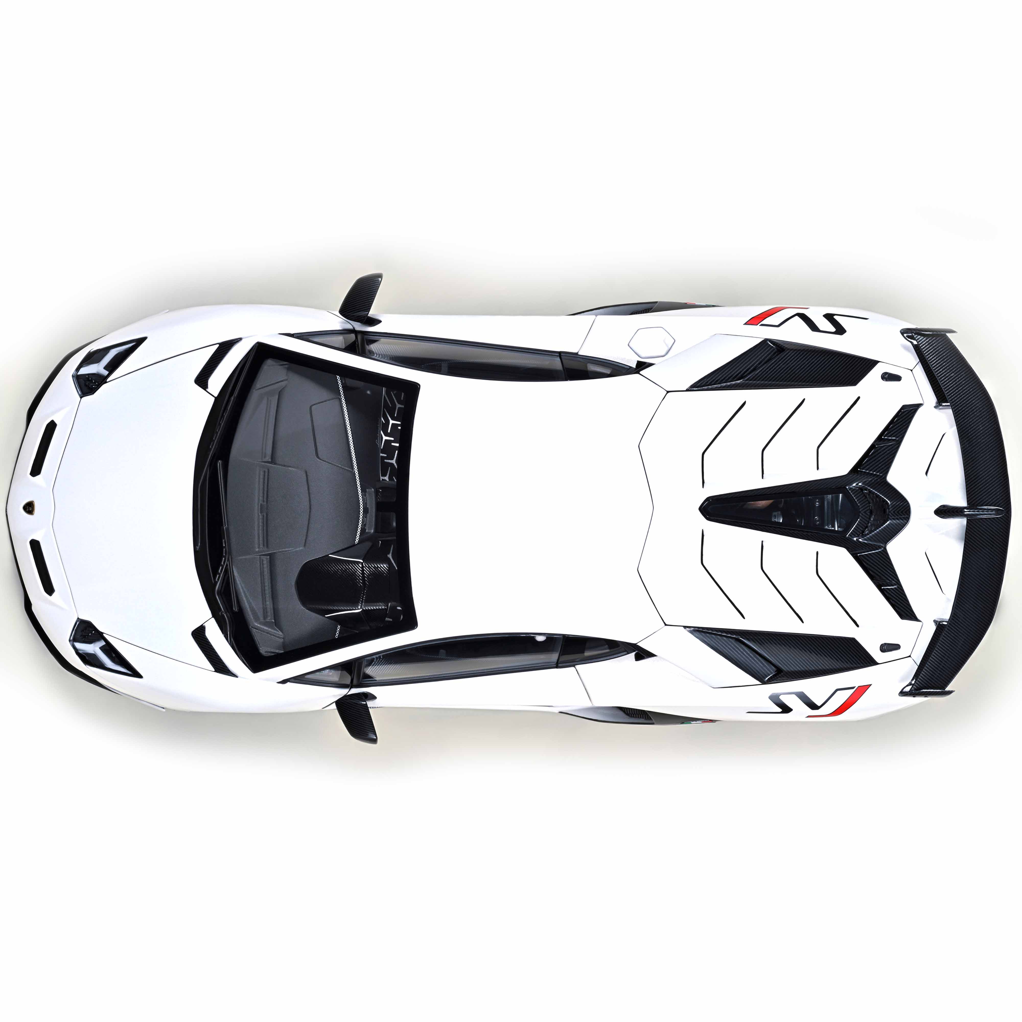 Lamborghini Aventador SVJ 2019 Asopo/Blanc Métallisé 1/18 - Image 5