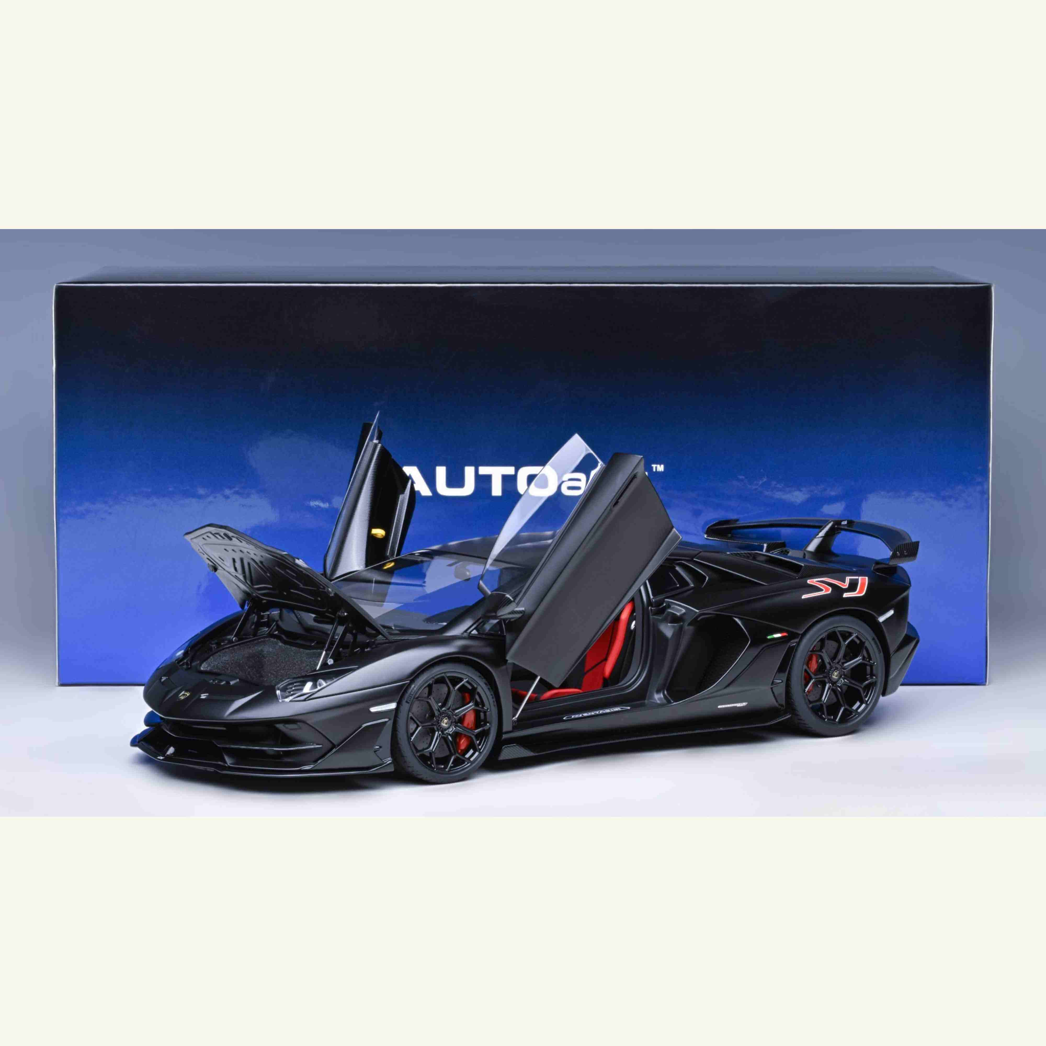 Lamborghini Aventador SVJ 2019 Nero Nemesis / Noir Mat 1/18 - Image 11