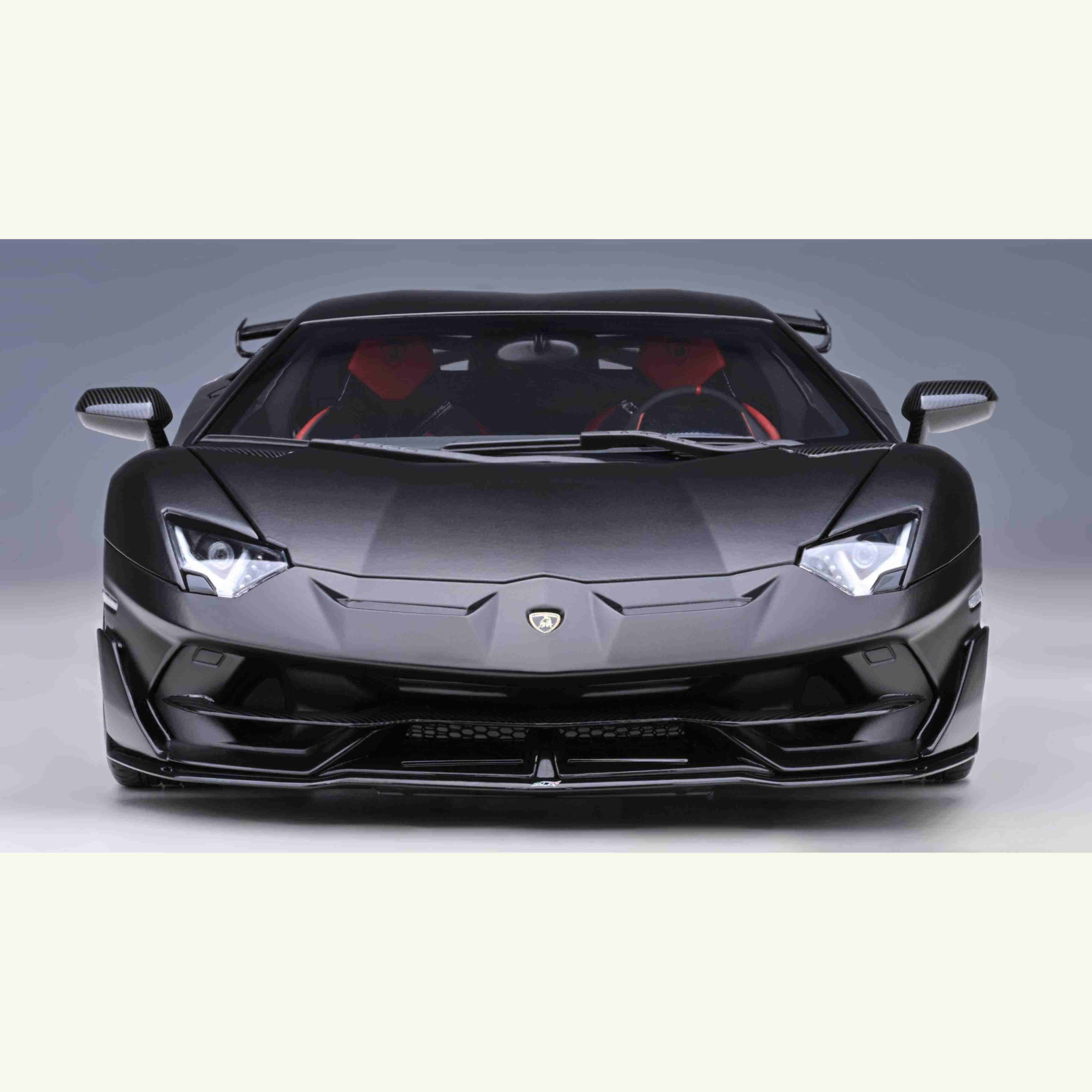 Lamborghini Aventador SVJ 2019 Nero Nemesis / Noir Mat 1/18 - Image 4