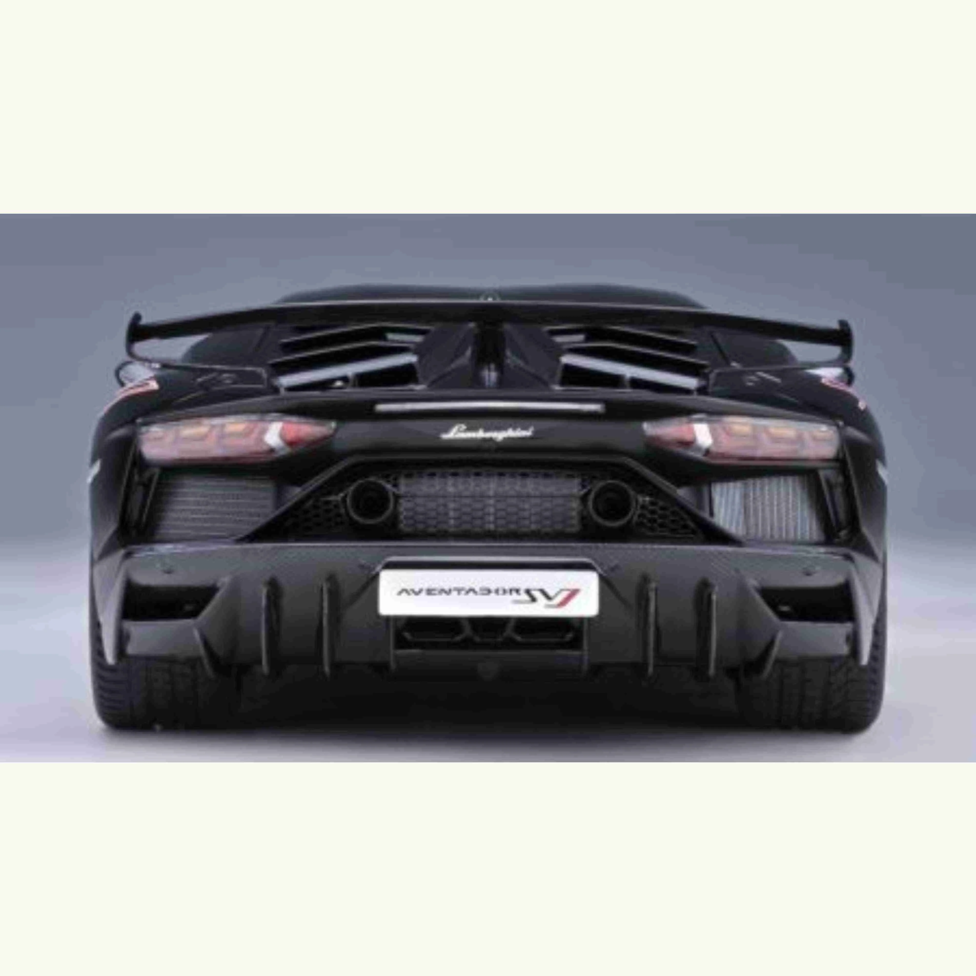 Lamborghini Aventador SVJ 2019 Nero Nemesis / Noir Mat 1/18 - Image 5