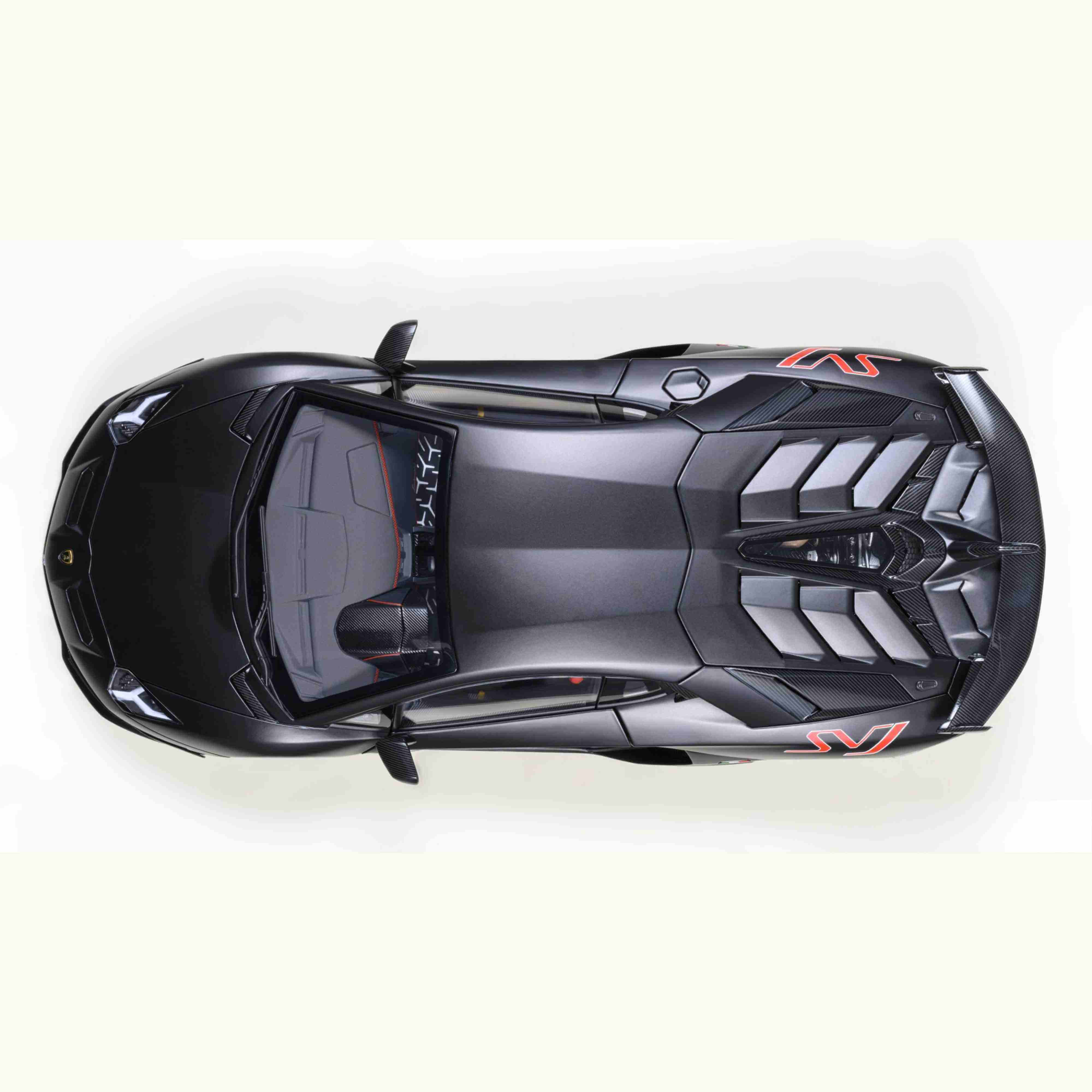 Lamborghini Aventador SVJ 2019 Nero Nemesis / Noir Mat 1/18 - Image 6