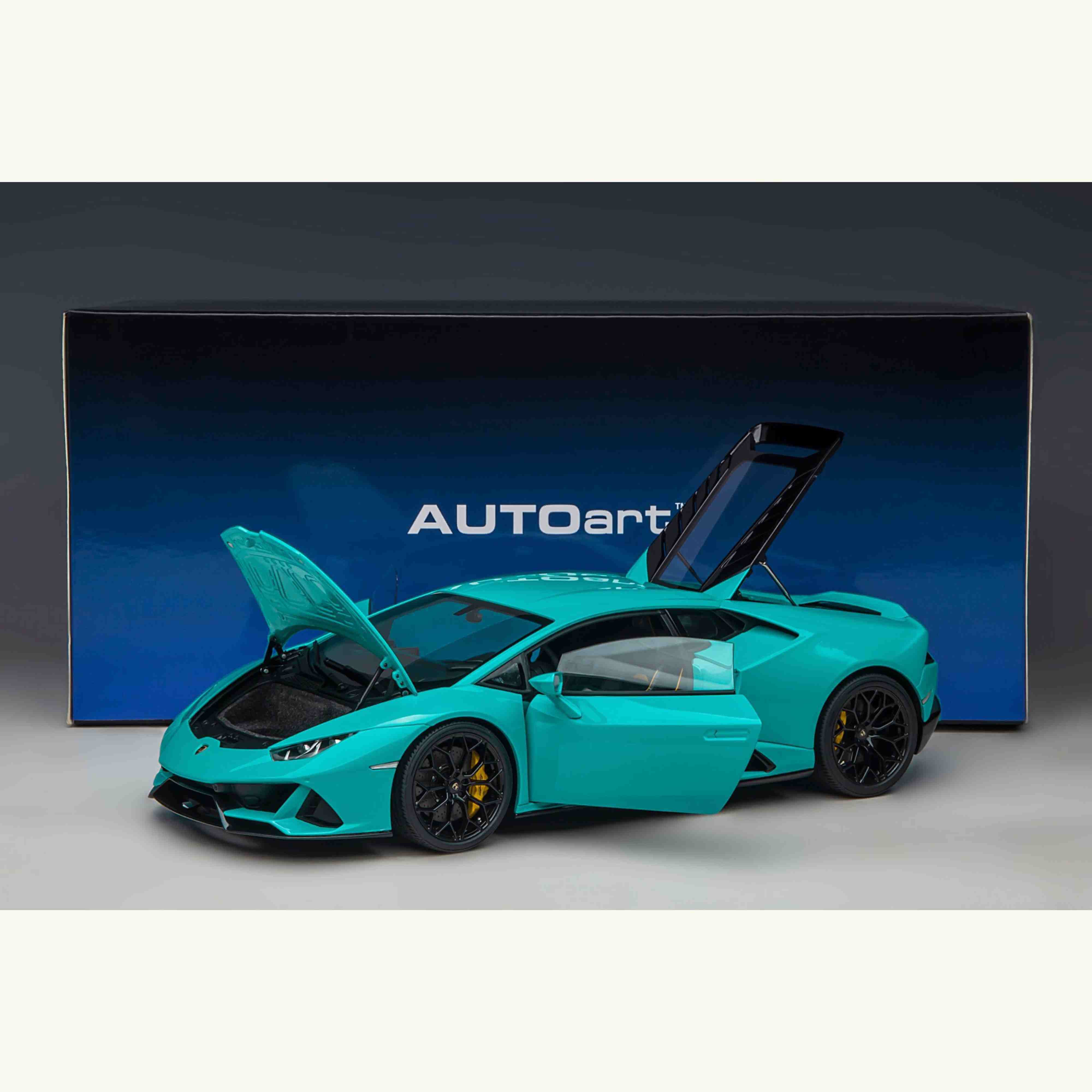 Lamborghini Huracán EVO 2019 Blu Glauco 1/18 - Image 11