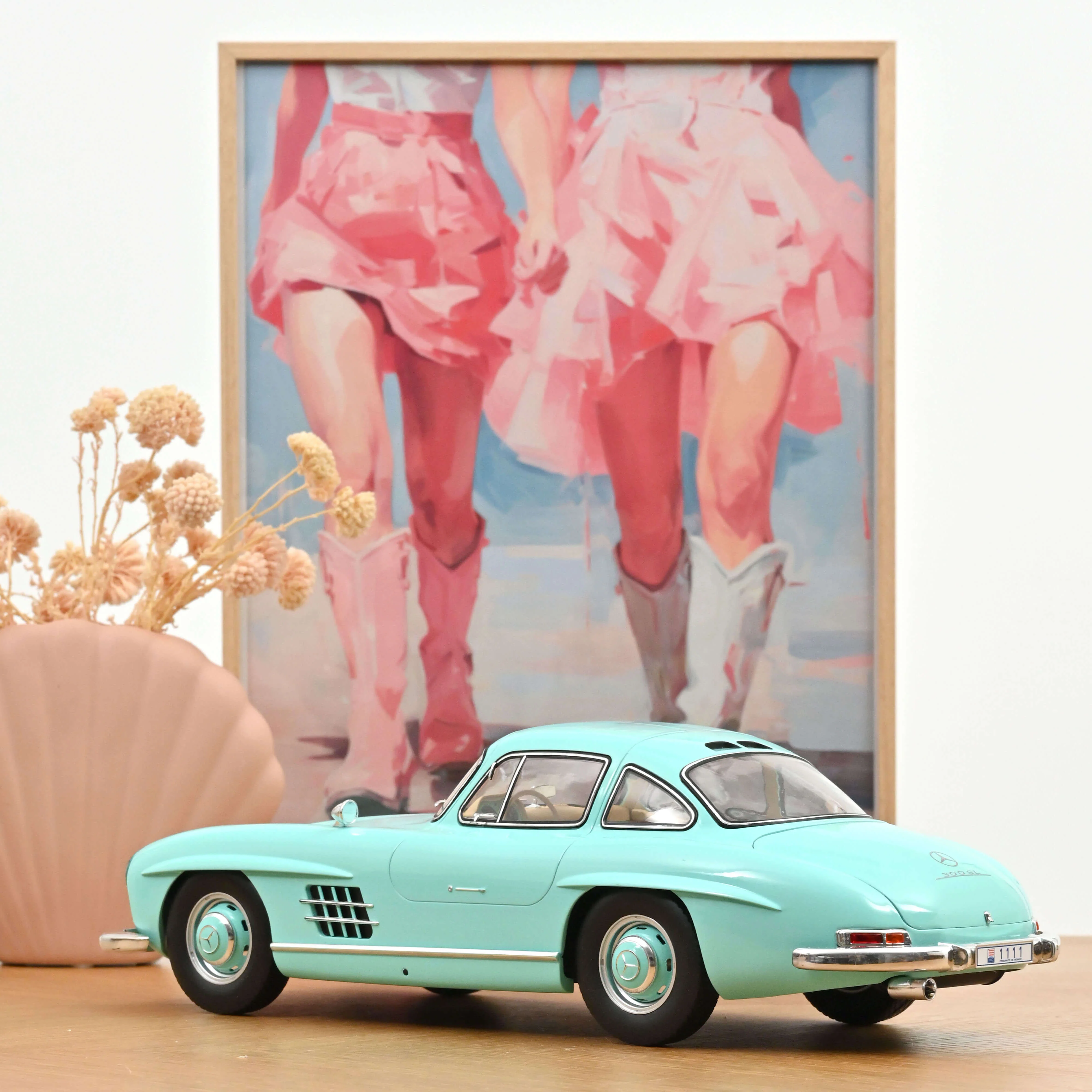 Mercedes-Benz 300 SL 1956 Turquoise 1/12 - 200 pcs - Image 2