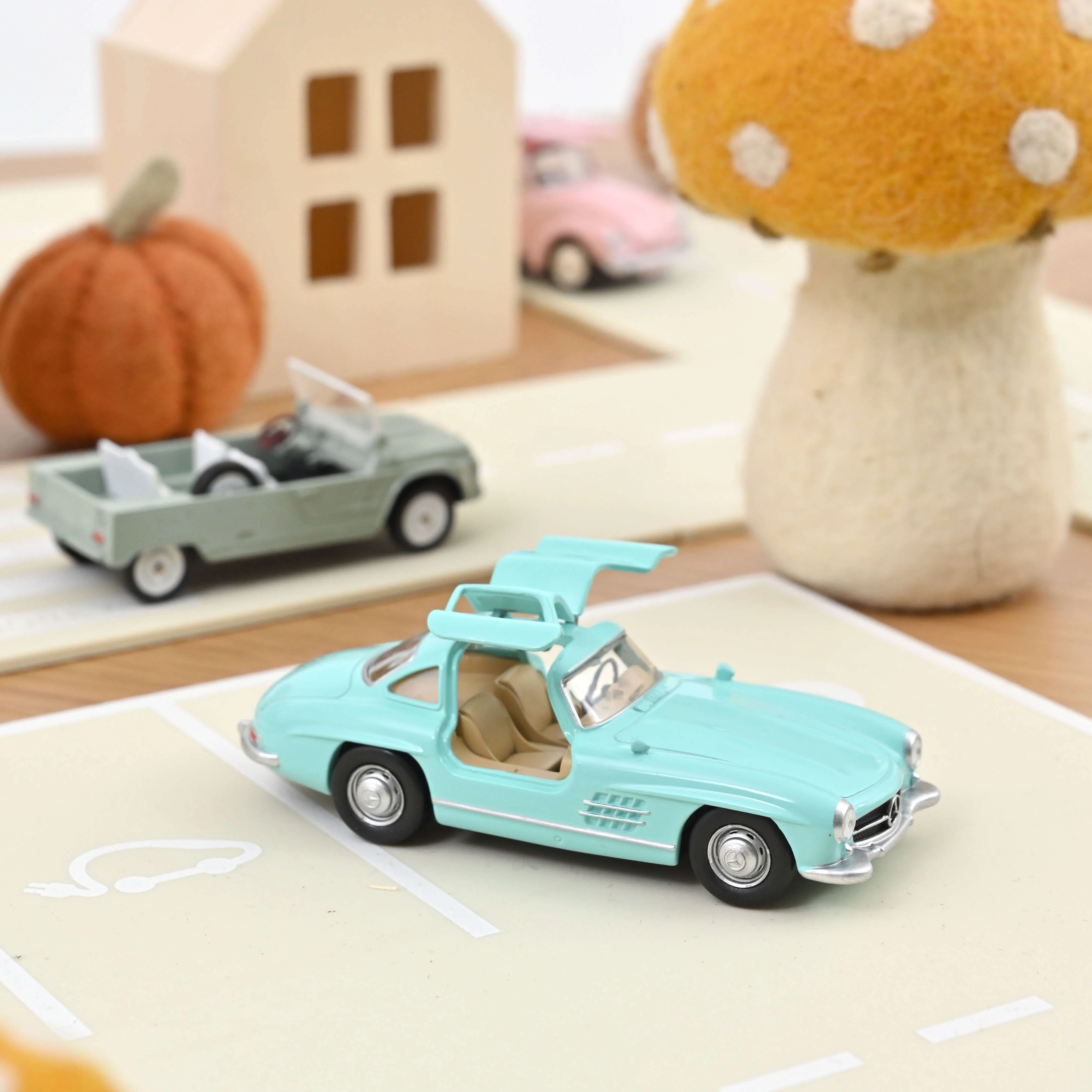 Mercedes Benz 300SL 1955 Turquoise Jet-car 1/43