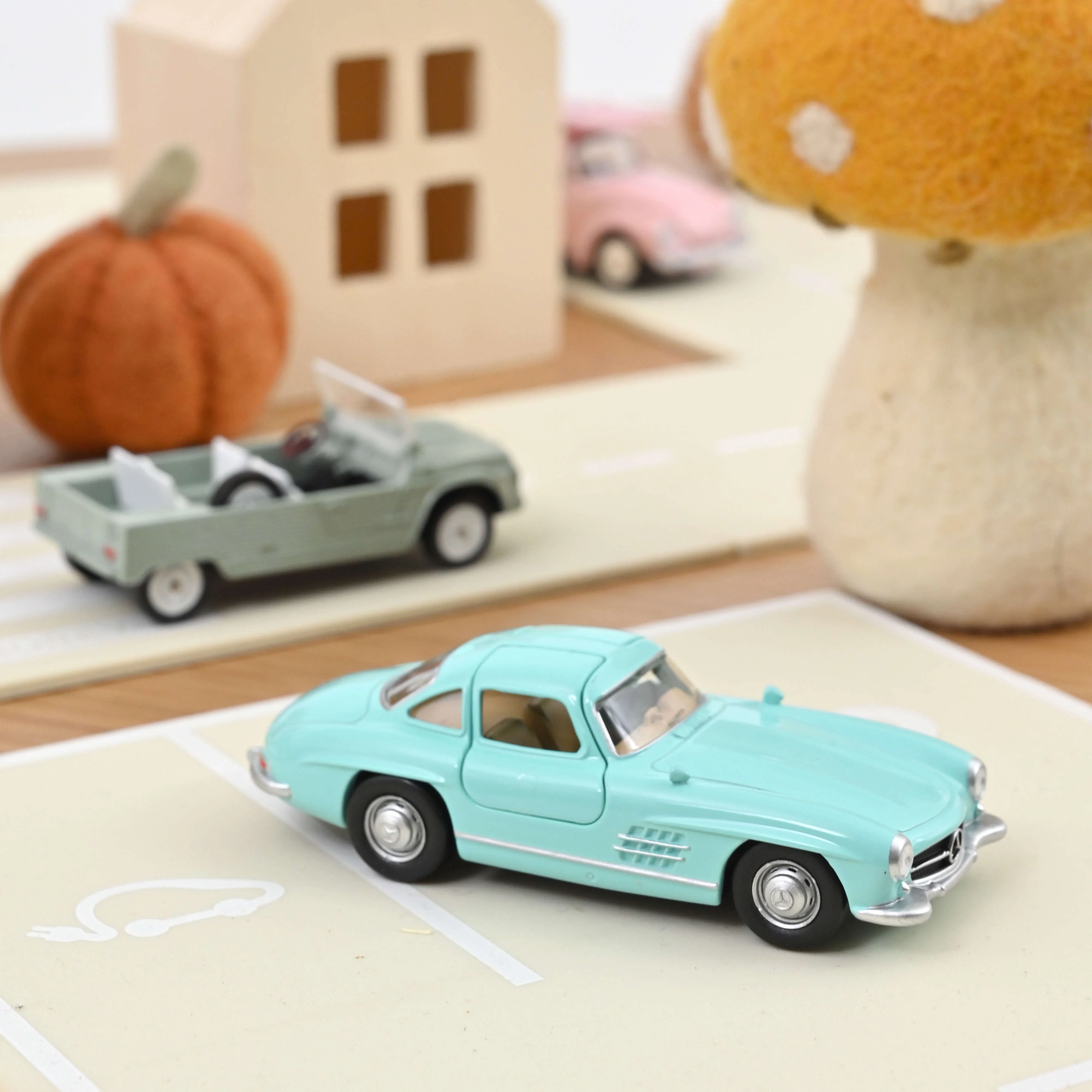 Mercedes Benz 300SL 1955 Turquoise Jet-car 1/43 - Image 2