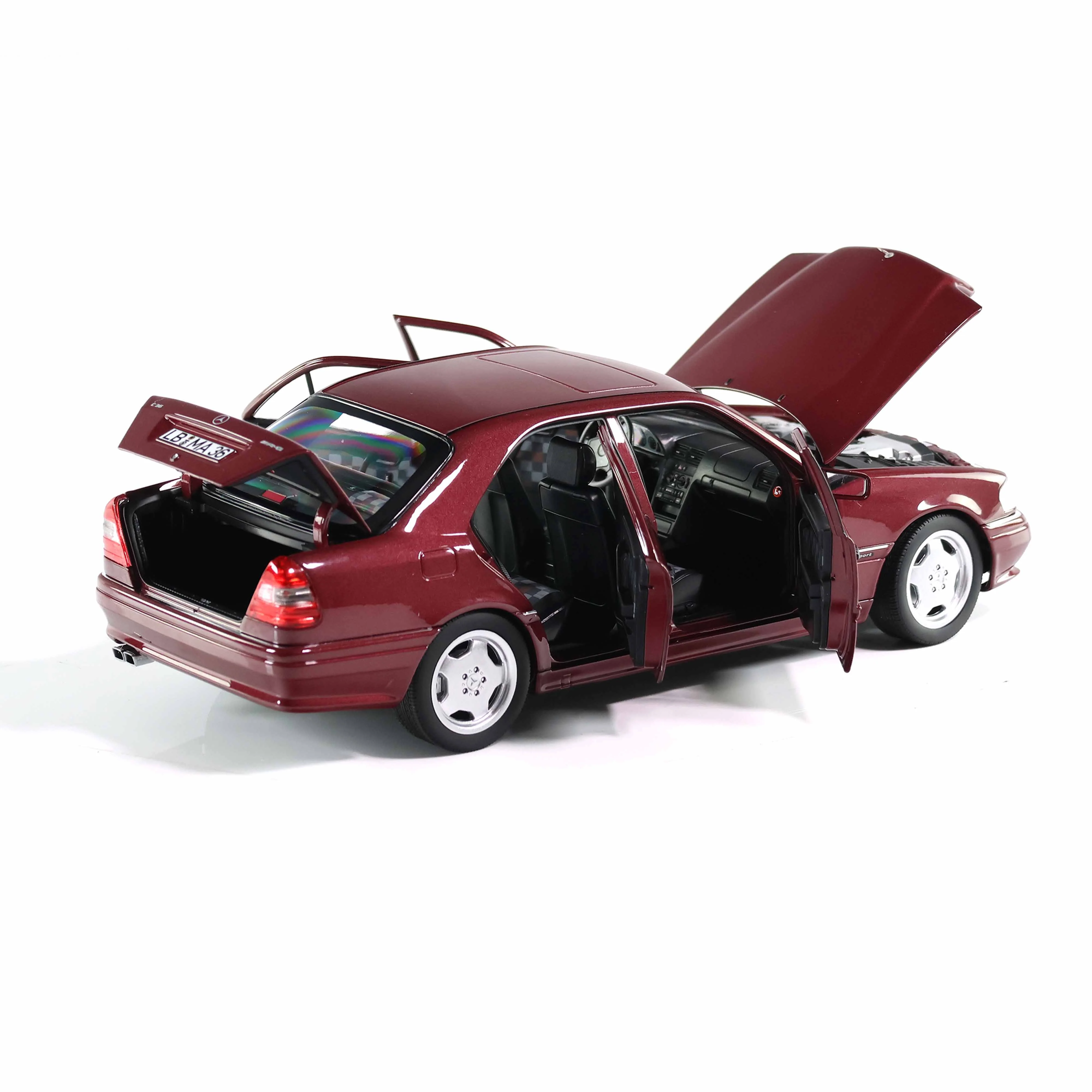 Mercedes-Benz C36 AMG 1993 Rouge Almandine 1/18 - Image 2