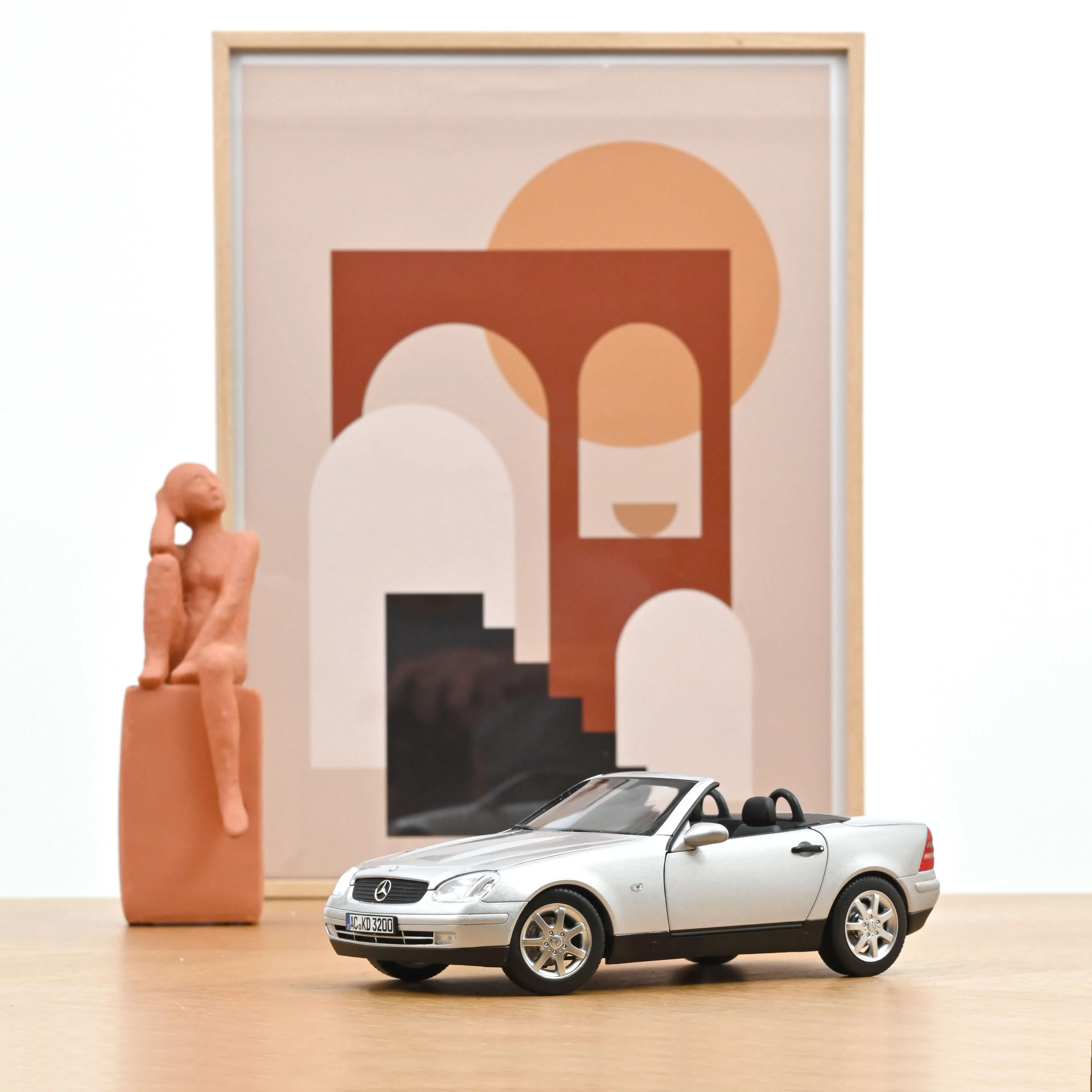 Mercedes-Benz SLK 1996 Argent Brillant 1/18