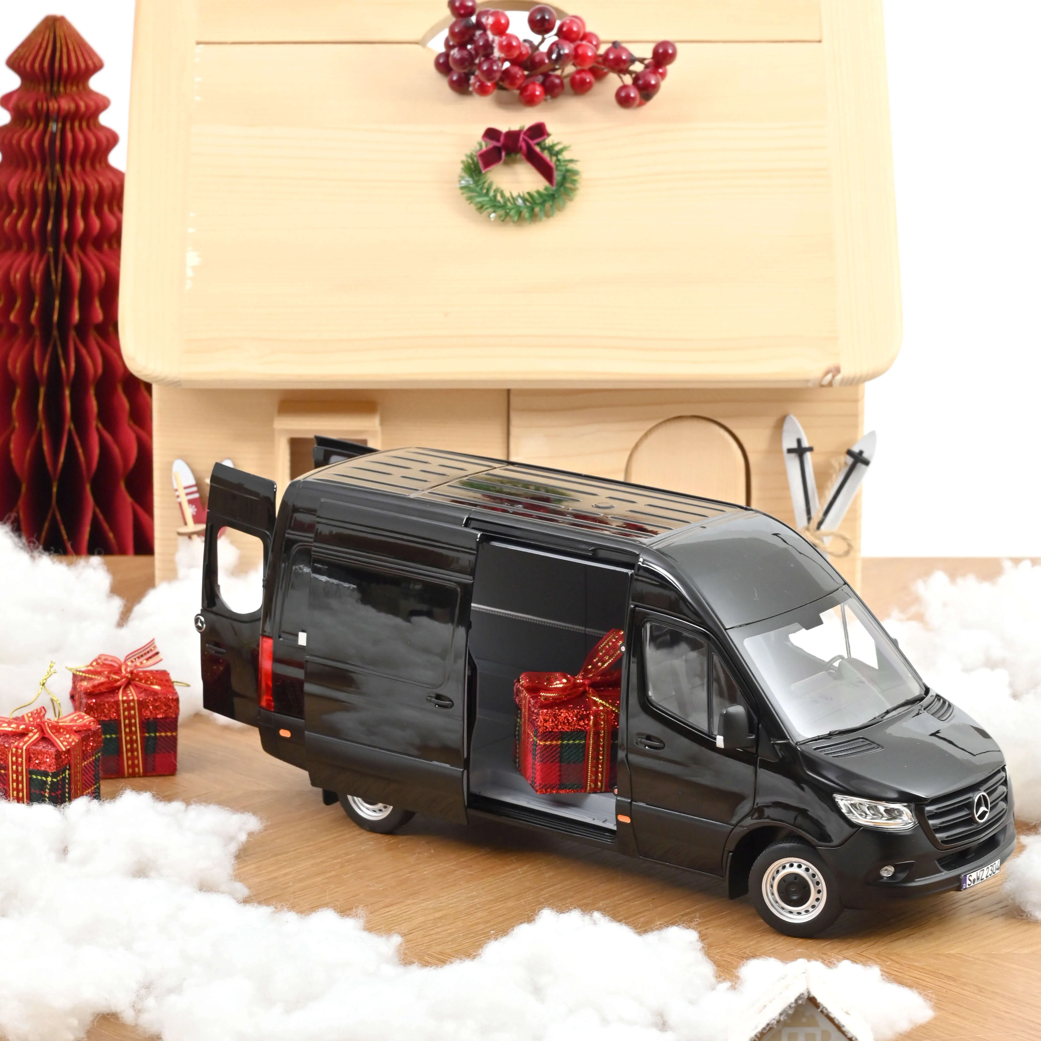 Mercedes-Benz Sprinter 2018 Noir 1/18 - Image 4