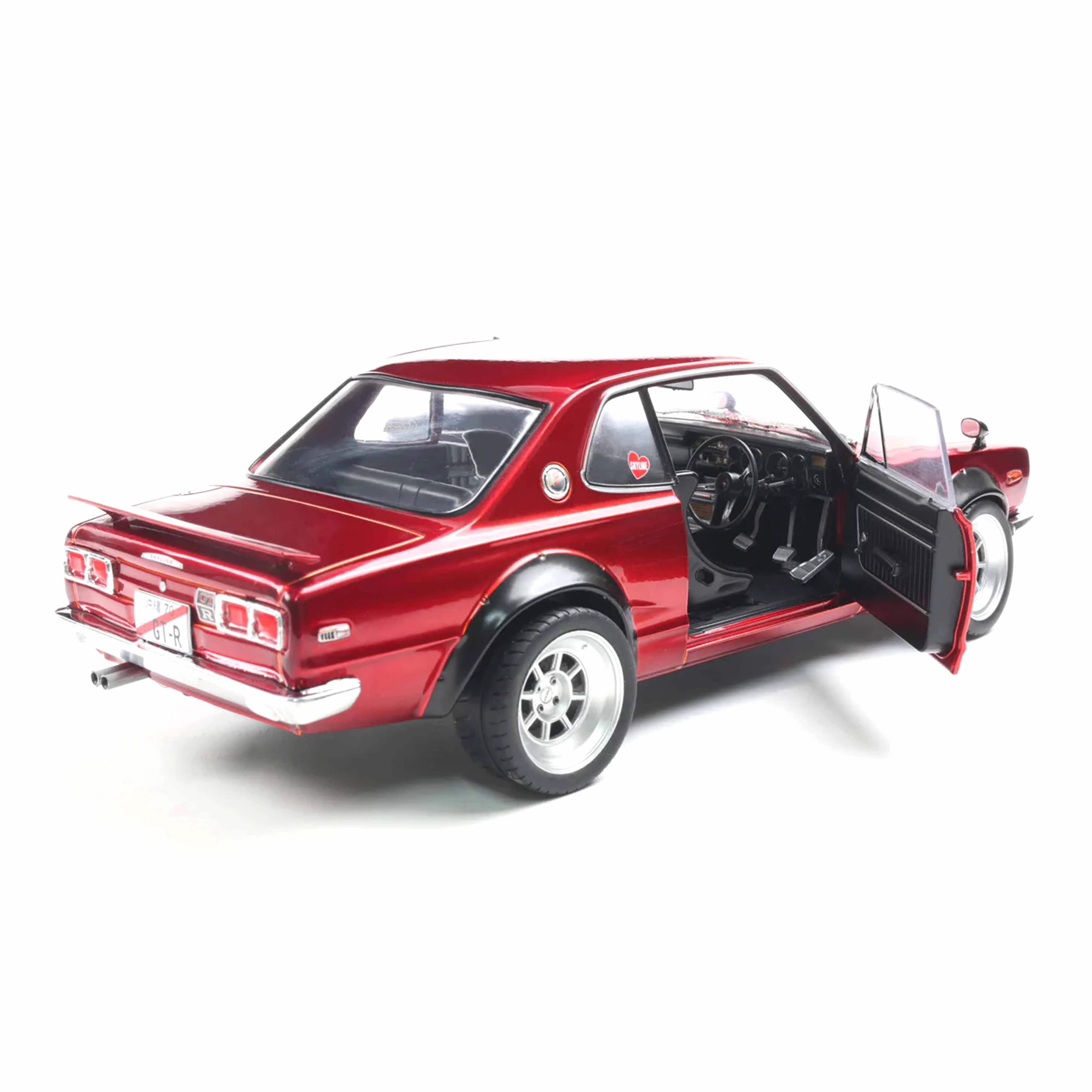 Nissan Skyline (C10) Hakosuka Solido Works Rouge Métallisé 1970 1/18 - Image 4