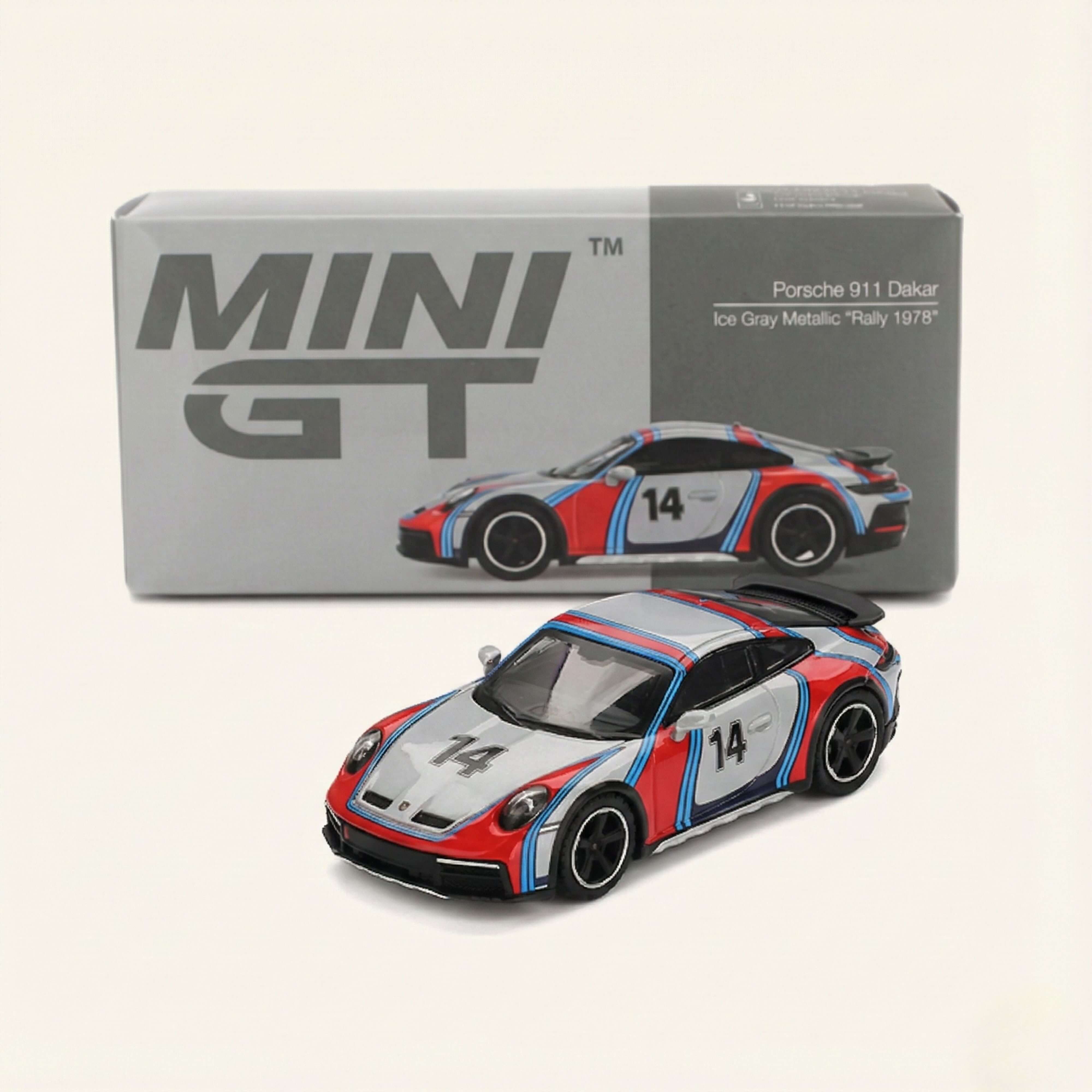 Porsche 911 (992) Dakar Gris Glace Métallisé Rally Tribute 2024 1/64