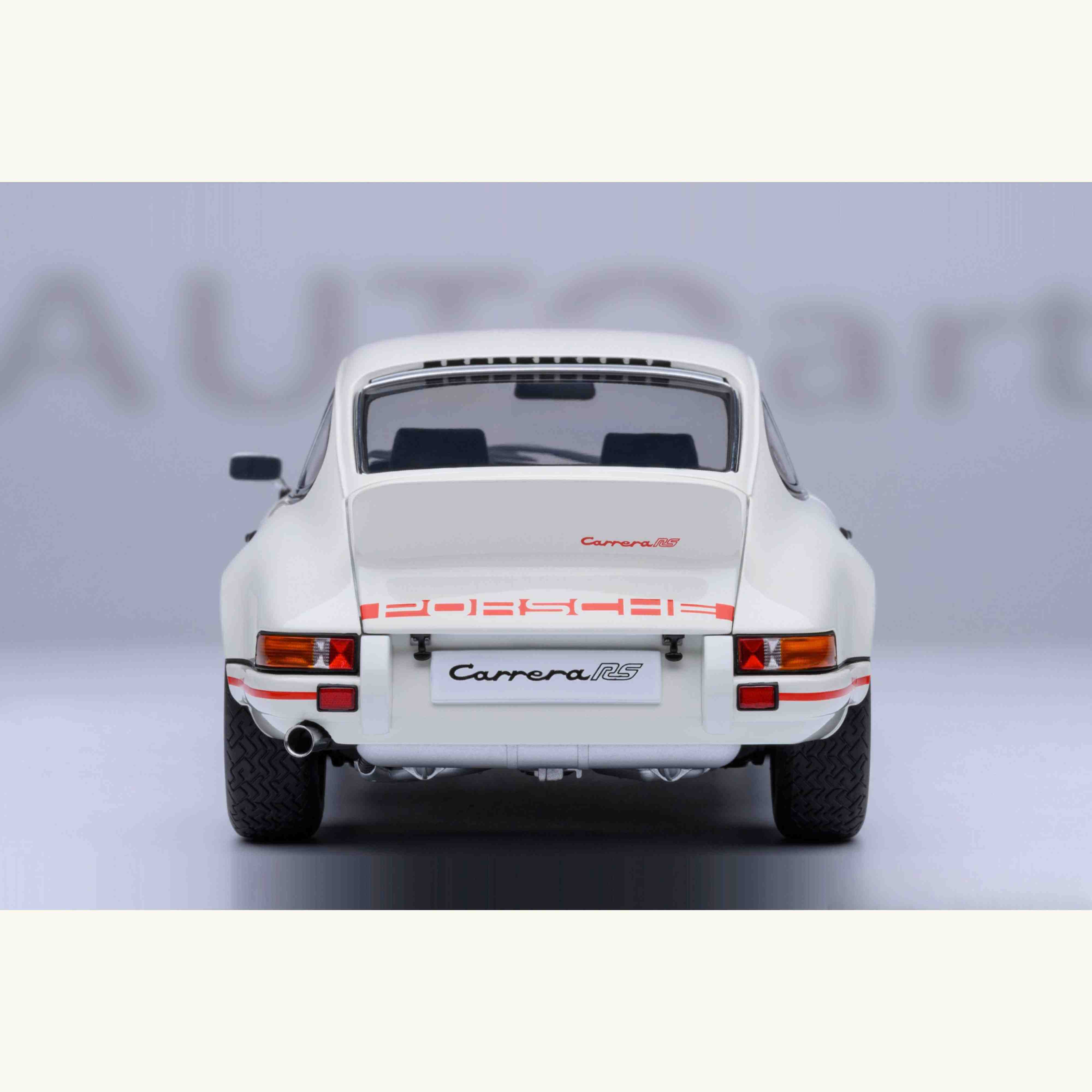 Porsche 911 Carrera 2.7 RS Grand Prix Blanc / Bandes Rouges 1/18 - Image 5