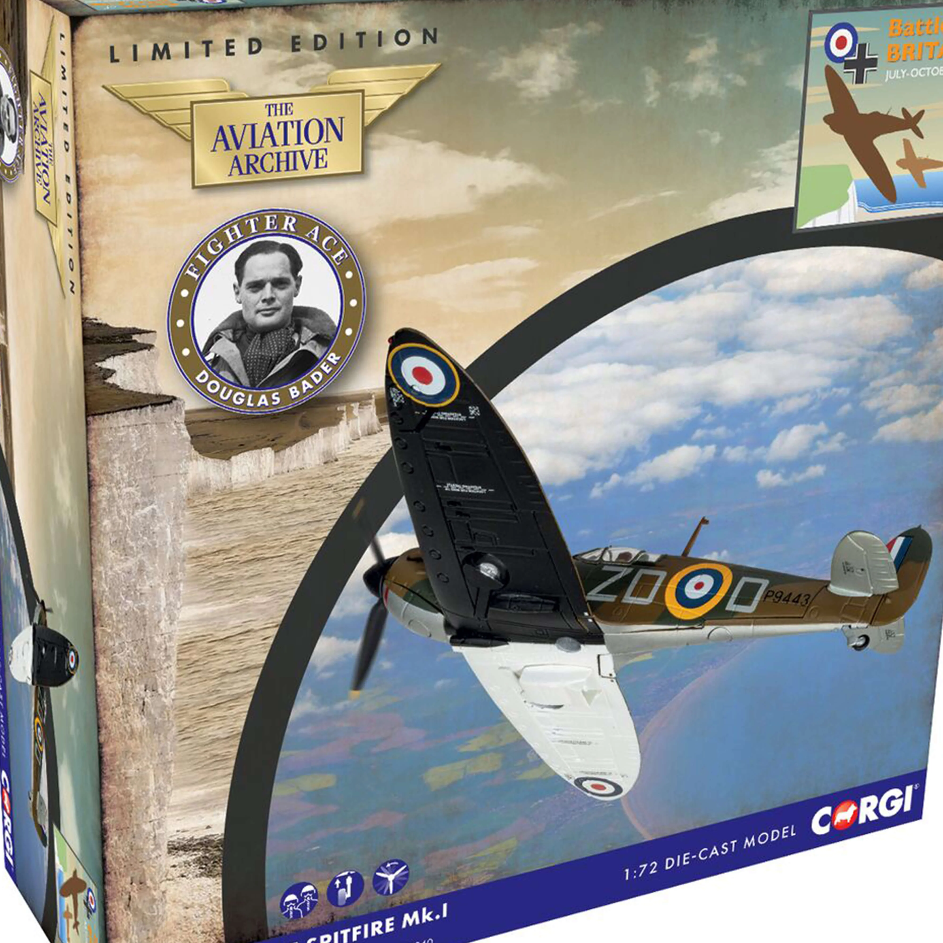 Supermarine Spitfire MkI - D. Bader - Bataille d'Angleterre 85 1/72 - Image 2