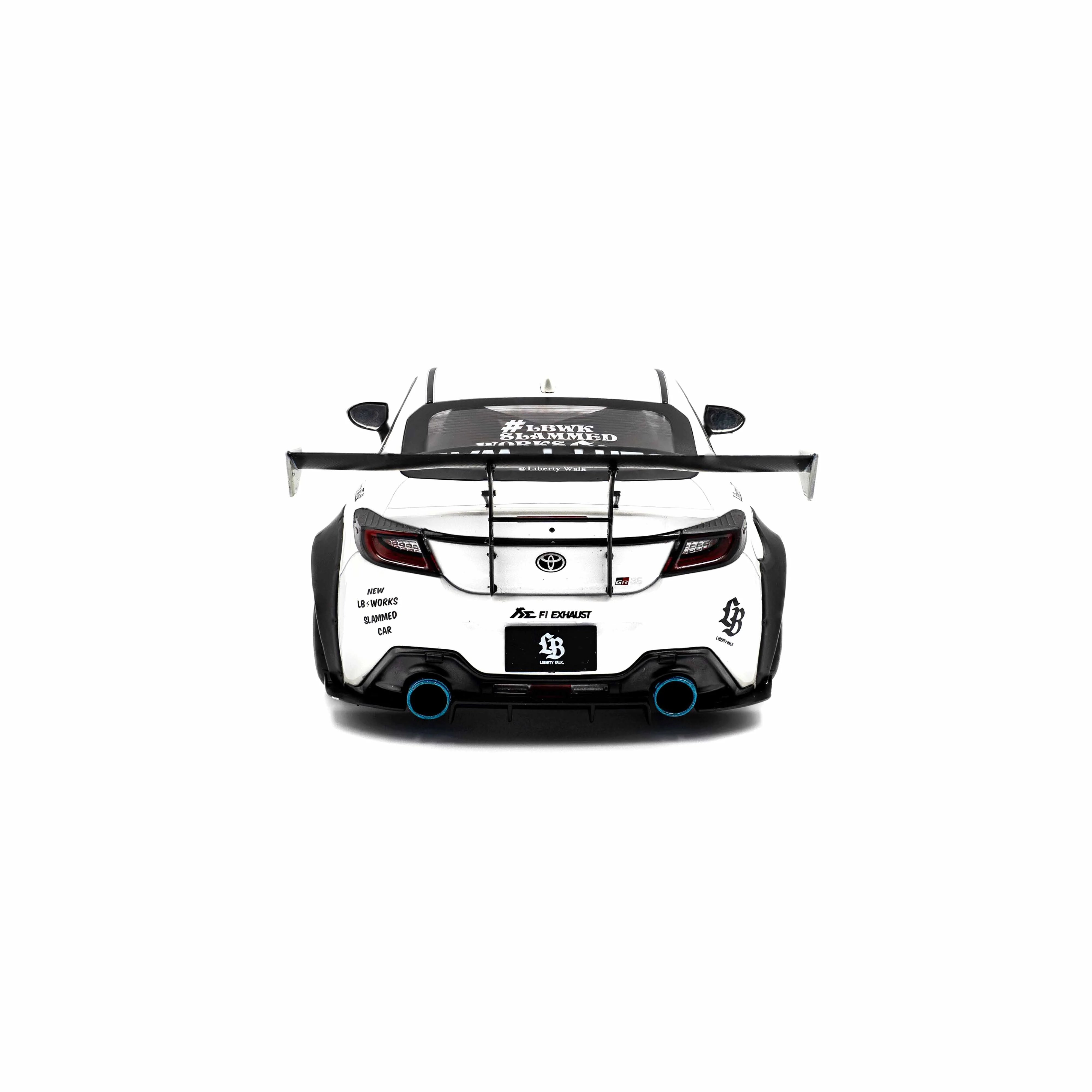 Toyota GR86 avec kit carrosserie LBWK Blanc perle 2024 1/18 - Image 3
