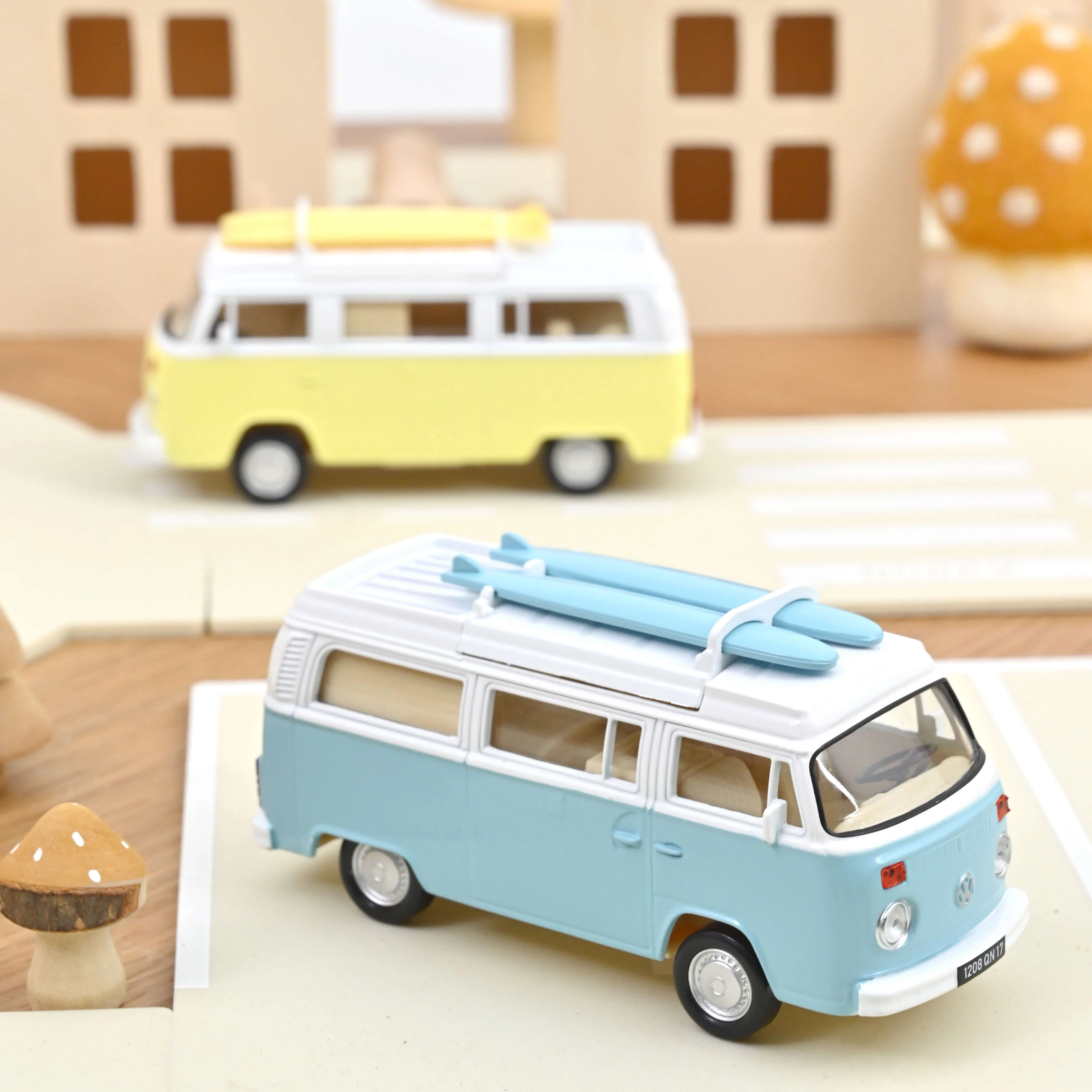 VW Combi T2b Camper Van 1973 Bleu Pastel Jet-car 1/43