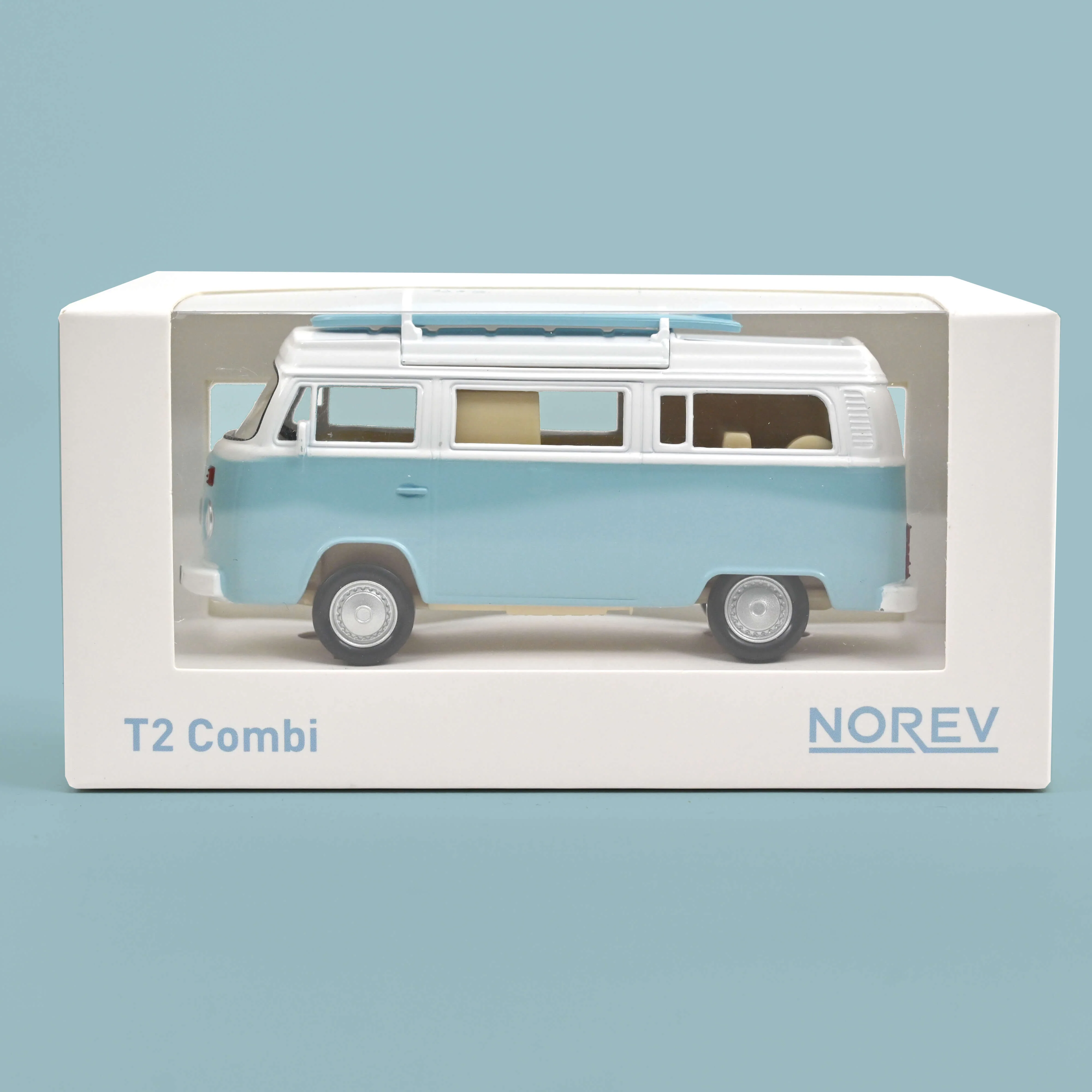 VW Combi T2b Camper Van 1973 Bleu Pastel Jet-car 1/43 - Image 3